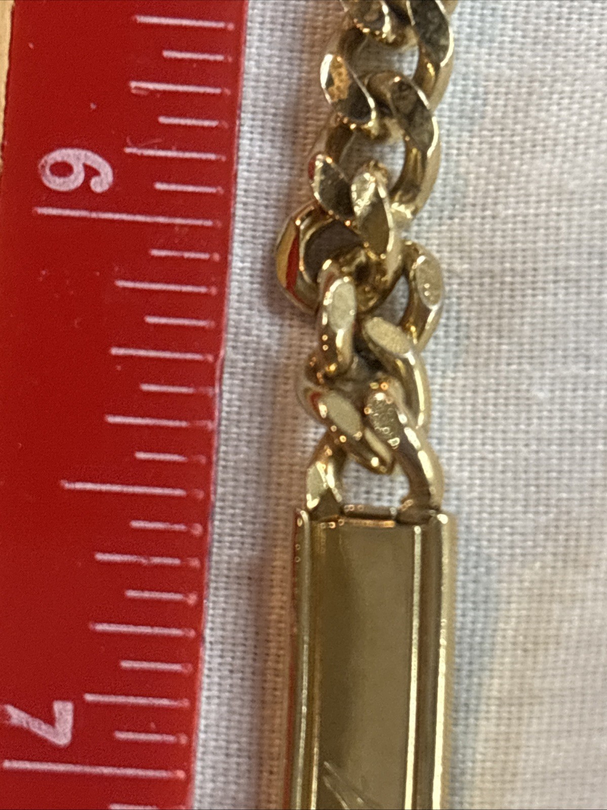 Vintage Speidel ID Bracelet “Mickie” Gold tone 8″ Long Fits a 6” Wrist 6-2-74