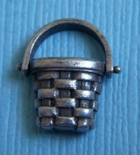 Vintage movable Brown County Basket Indiana handle moves sterling charm