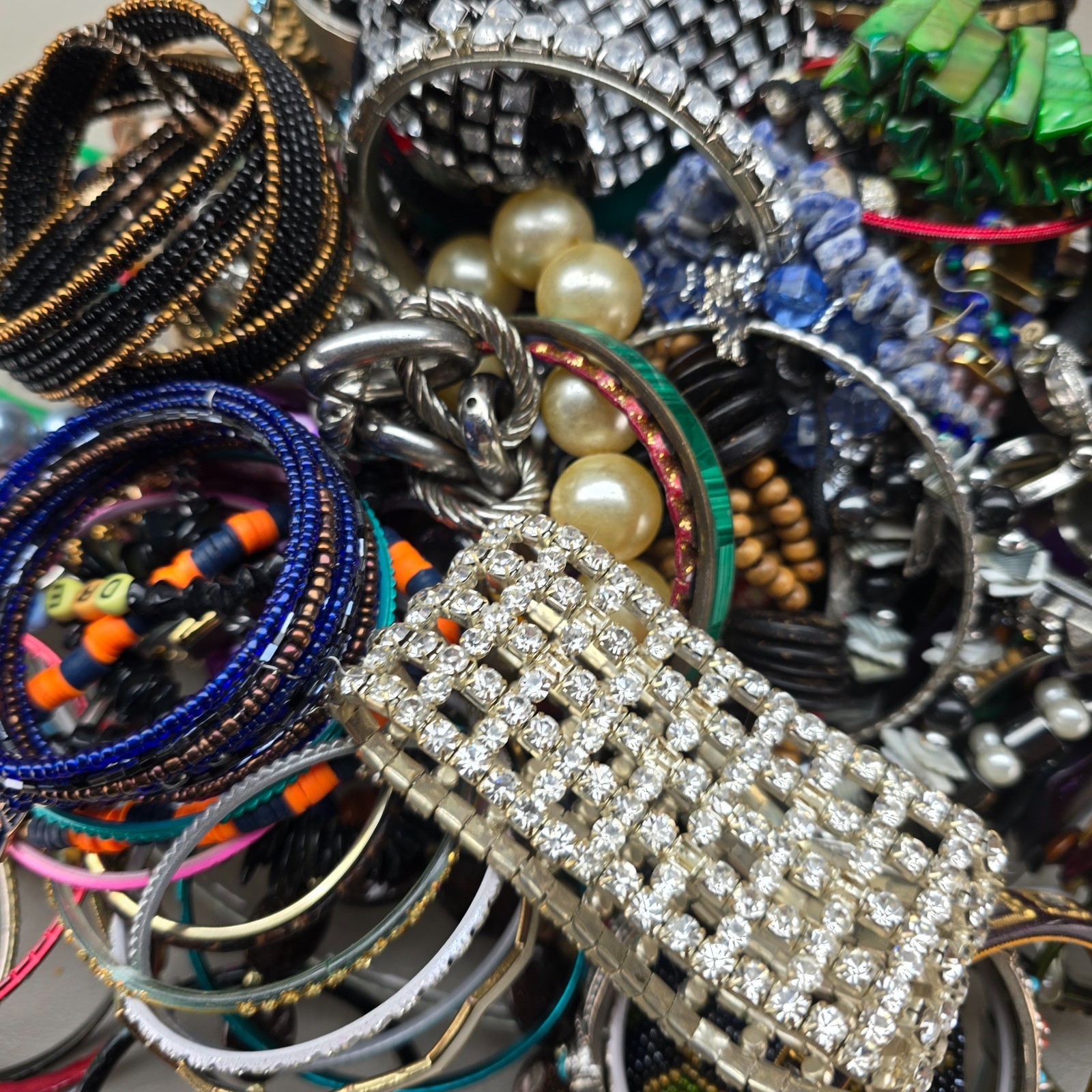 Vintage to Modern Bracelet Lot Wearable Resell 5.66 Pounds