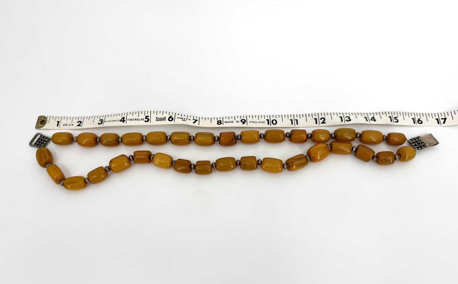 Vintage Estate Statement Chunky Yellow Jasper Necklace