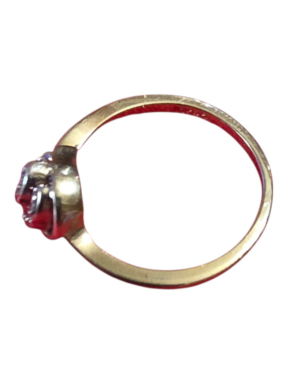 Antique Solid 10k Gold Ring leave