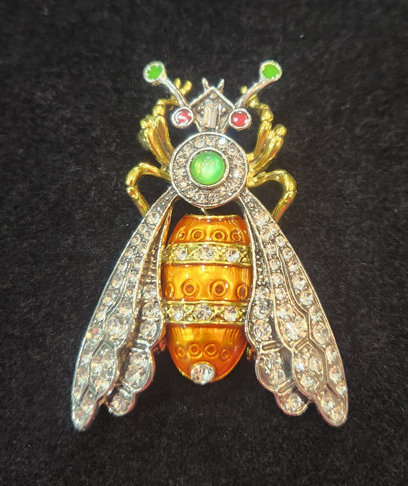 Intricate Designer Inspired Bee Brooch