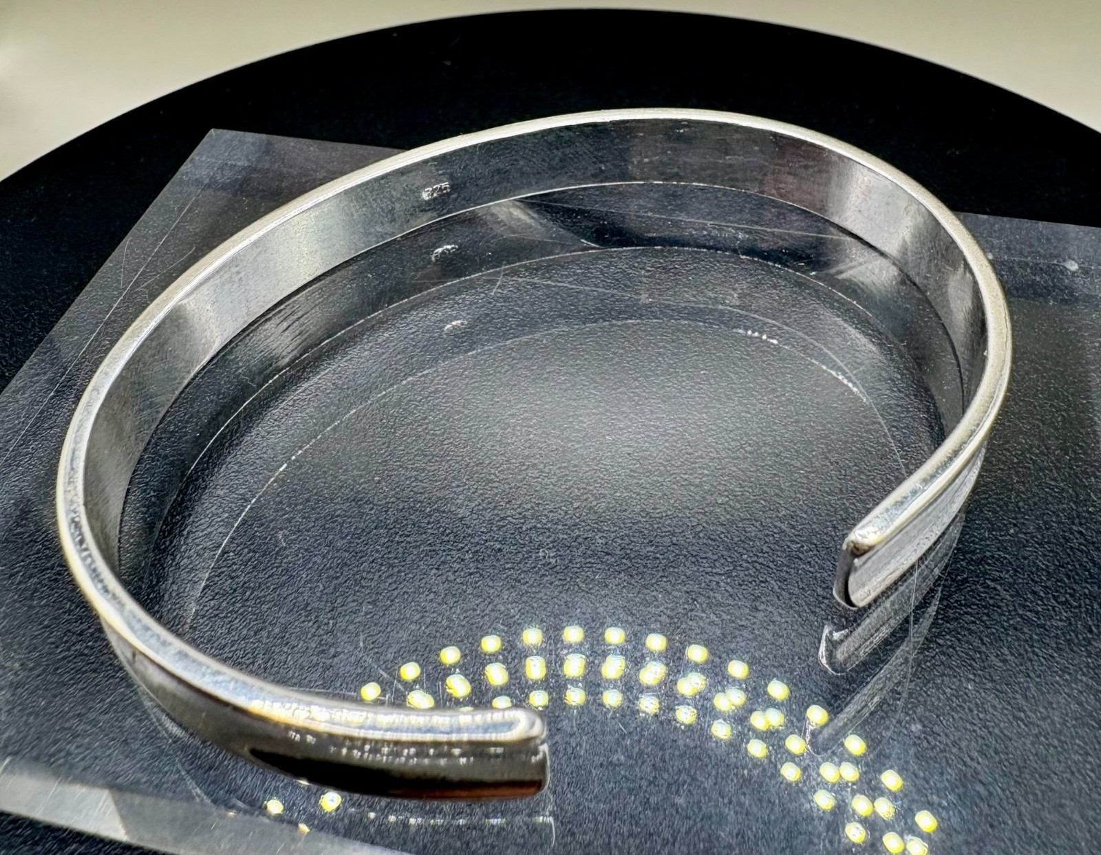 Vintage Sterling Silver Minimalist Open Cuff Bracelet 16g Unisex Modern