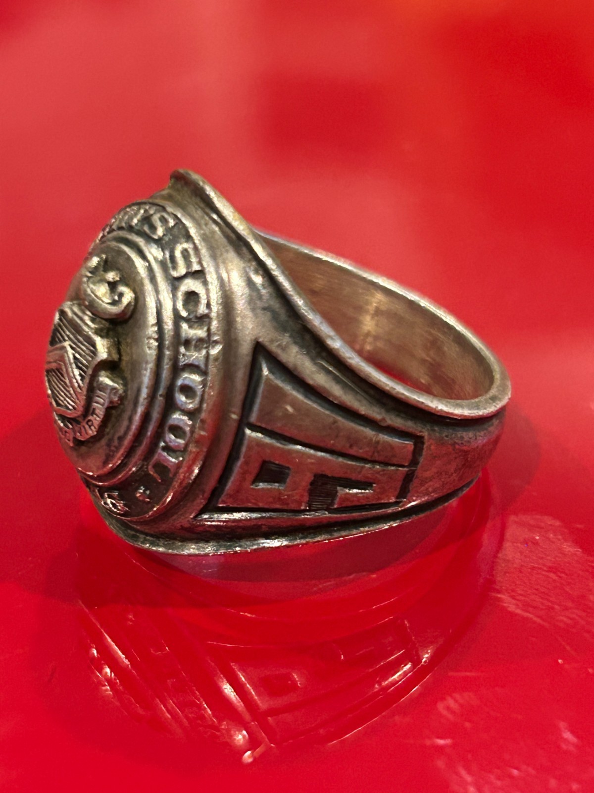 Vintage 1991 St. John’s School Houston Sterling Silver Class Ring 14g Size 8