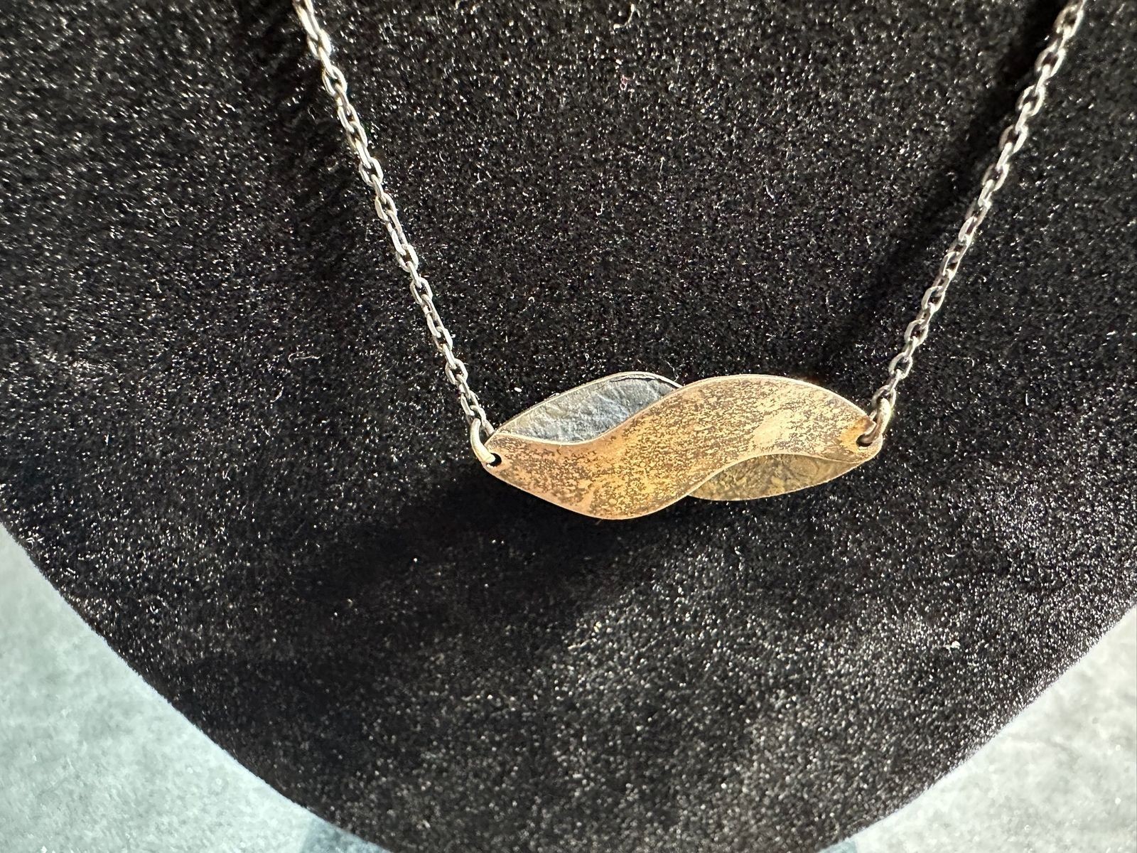 5.00g Vintage Sterling Silver 925 Abstract Pendant Adjustable Necklace 19 in M