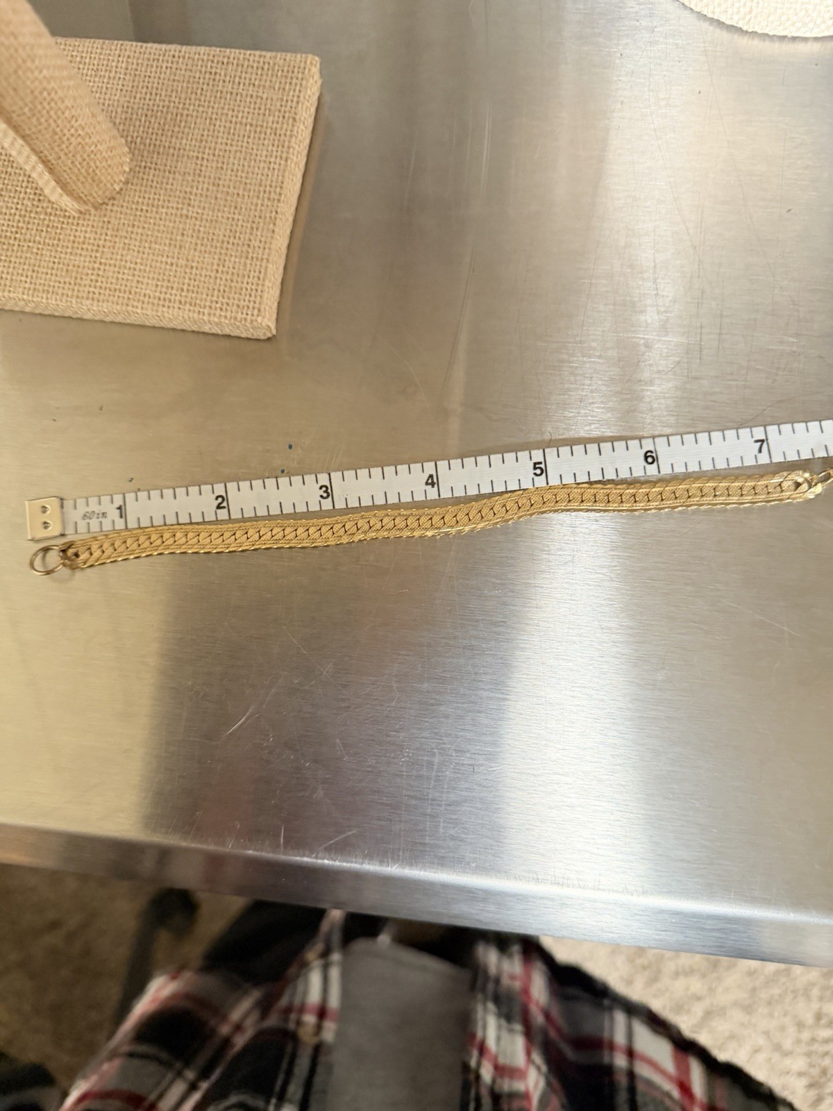Vintage Gold-Tone Bracelet 7.5 Inches