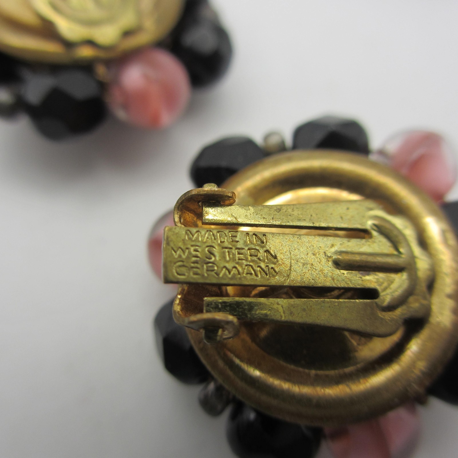 Vintage Cluster Beaded Earrings 6 Pair Hong Kong Japan Western Germany Clip Ons