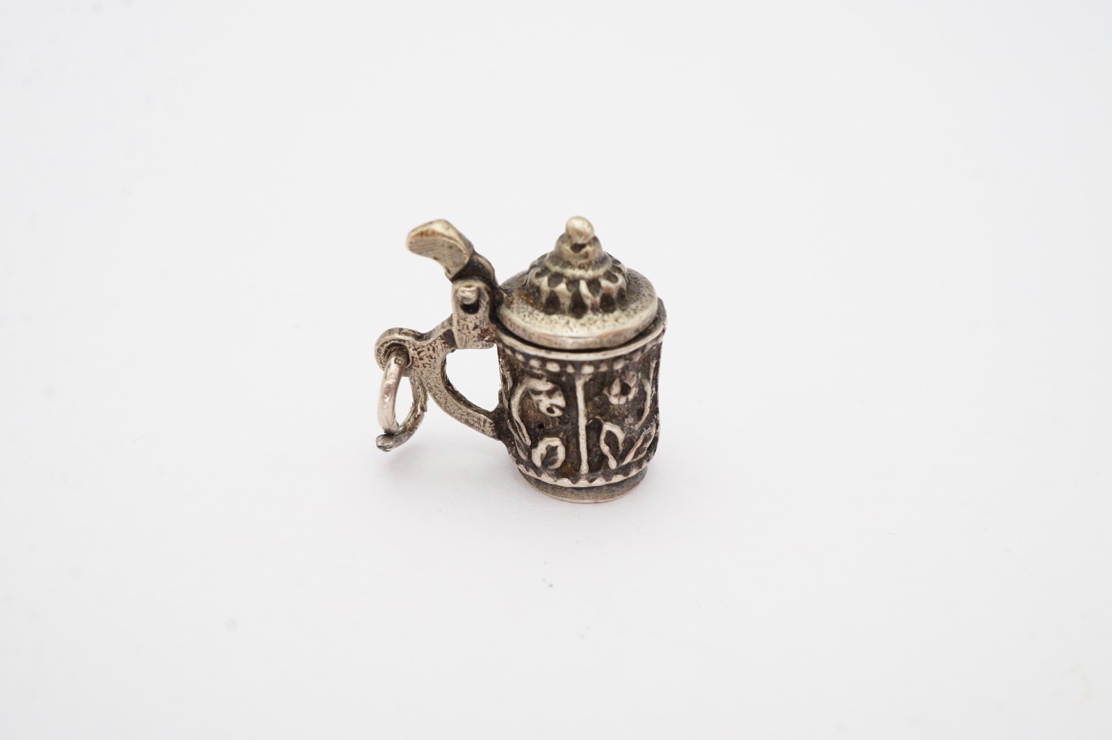 Vintage 835 Silver Beer Stein Charm Articulating