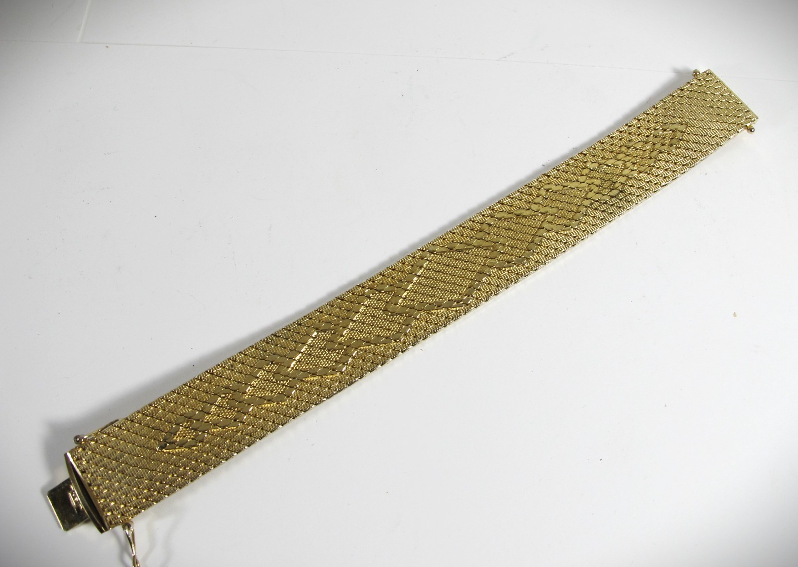 VINTAGE 1970’s ITALY DE CESARE BRACELET HALLMARKED 18K .750 GOLD REPRODUCTION