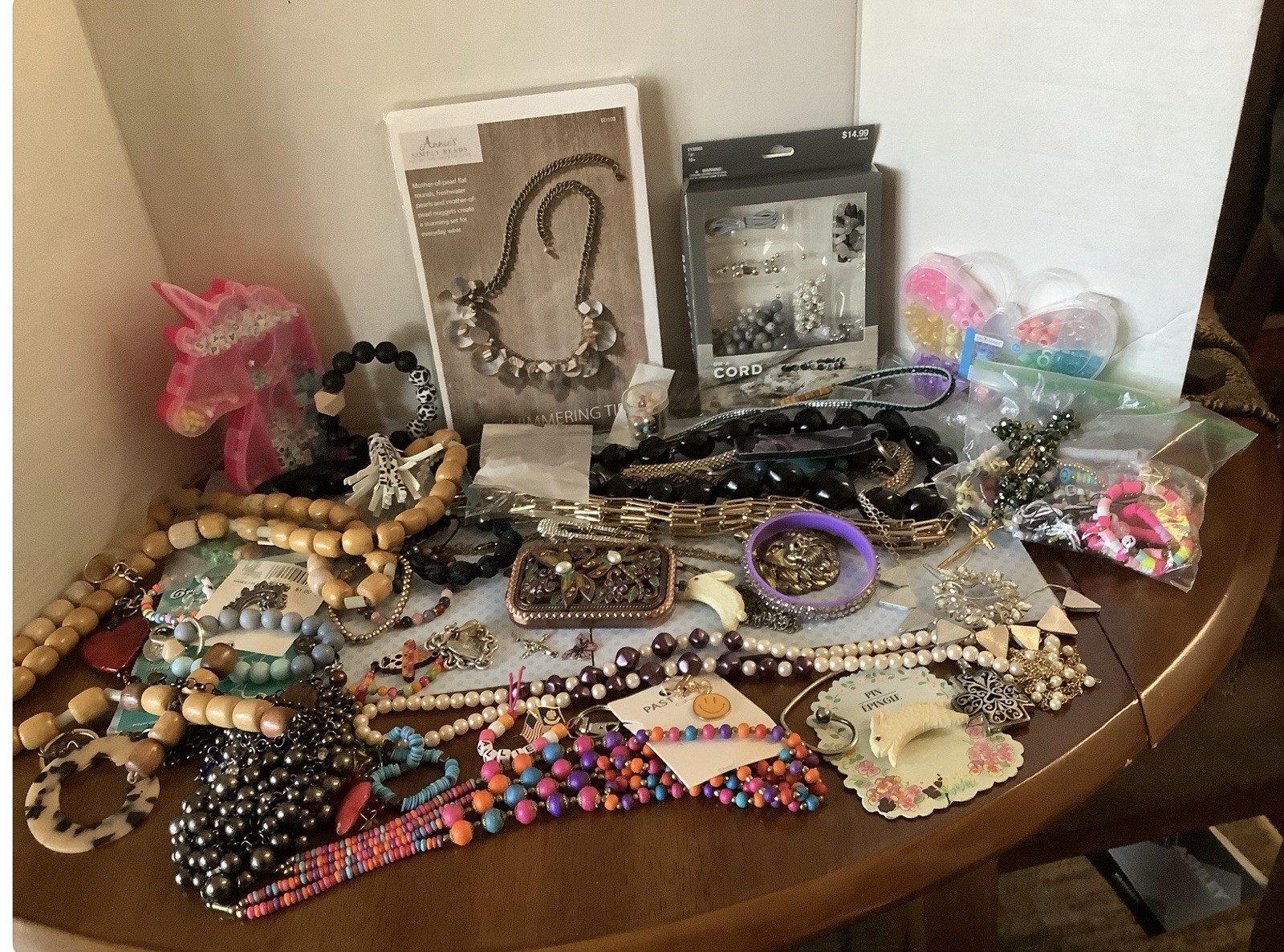 4.2 LBS CRAFT JUNK SCRAP Jewelry Lot Repurpose Salvage
