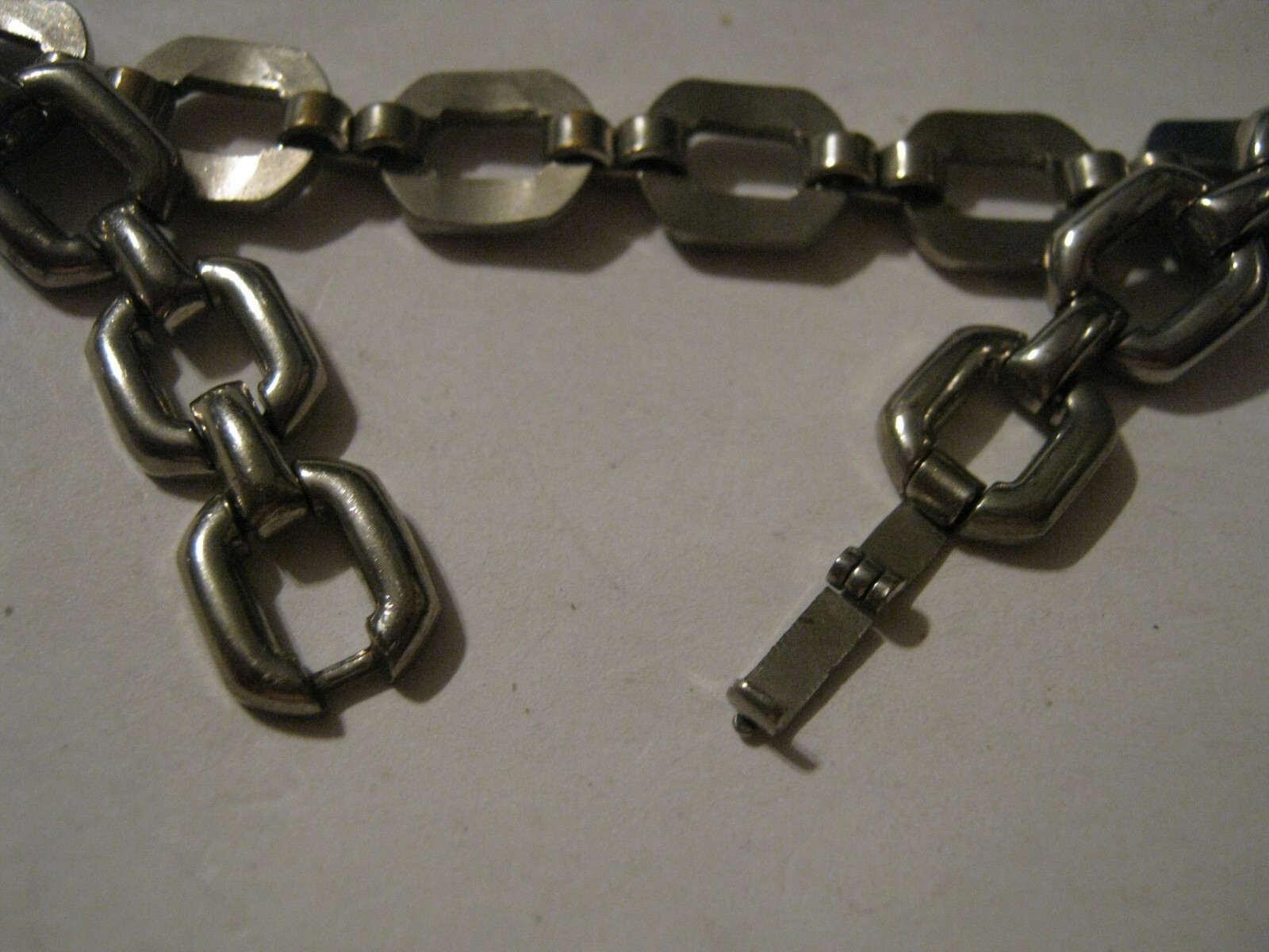 1930s Coro (Straight line mark, non-cursive “r”) Link Bracelet Ideal for Charms