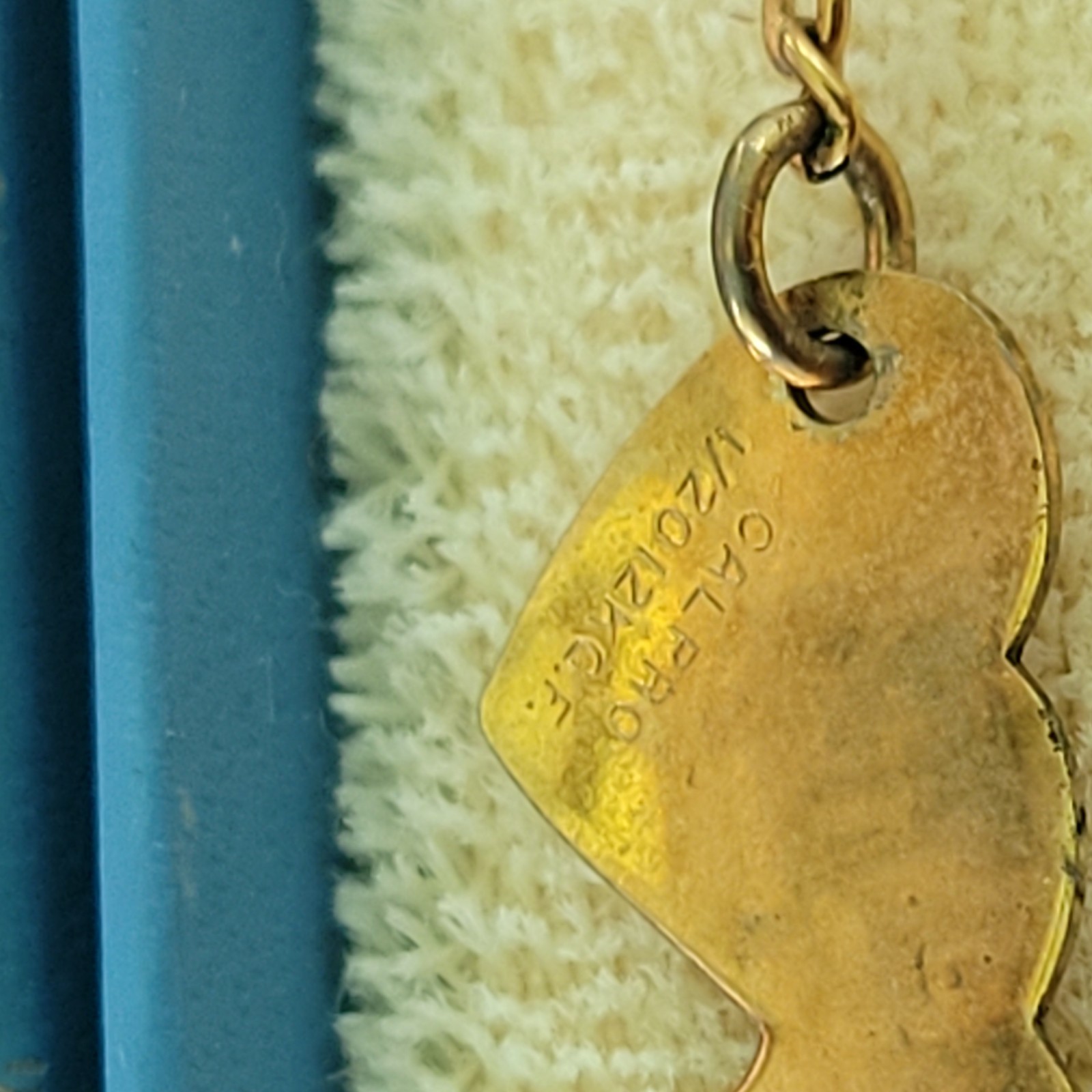 Vintage CALPRO 1/20 12KT Gold Filled Heart Charm Bracelet Box