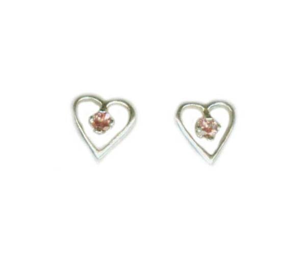 Alexandrite Heart Earrings Antique 19thC Russia Natural Handcrafted Color-Change
