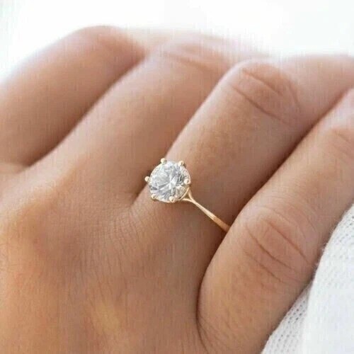 2.55Ct Art Deco Round Lab-Created Diamond Women’s Anniversary 14K Gold FN Ring