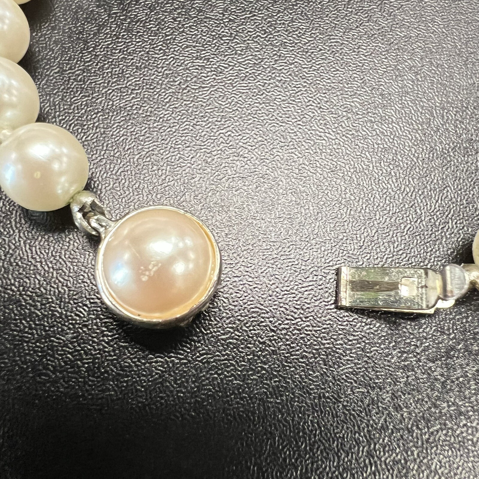 Vintage Carolee Mid Century Double Knotted Signed “Jackie O” Necklace Faux Pearl
