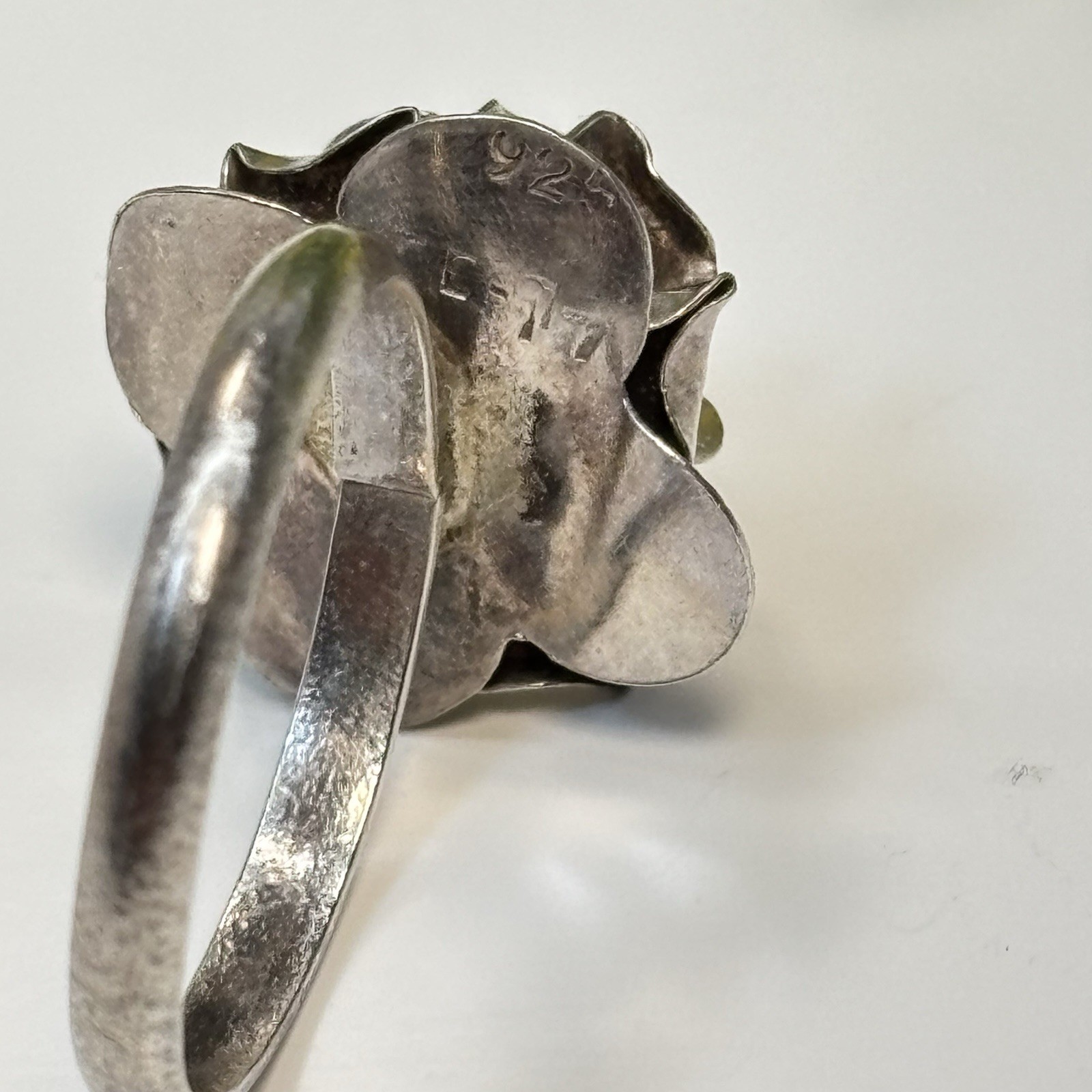Vtg Taxco Mexico Artisan Sterling Silver 925 3D Rose Flower Band Ring Size 6.25