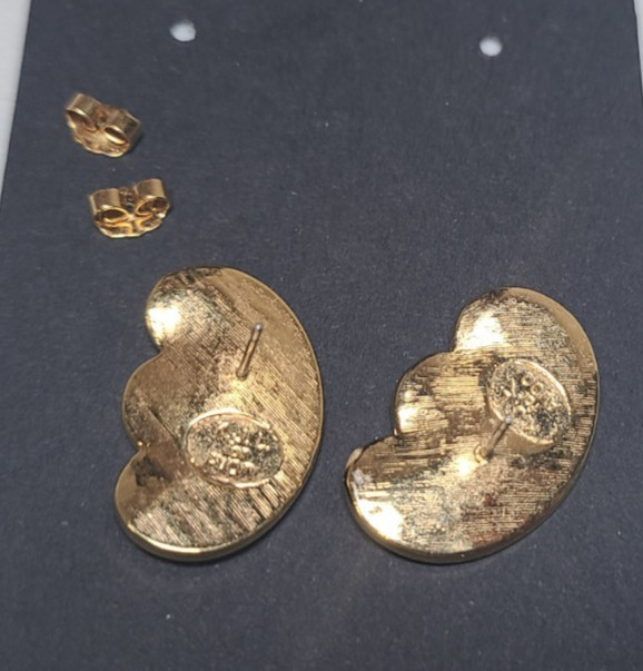 KJL Kenneth Jay Lane For Avon Earrings Butterfly Wings, Vintage
