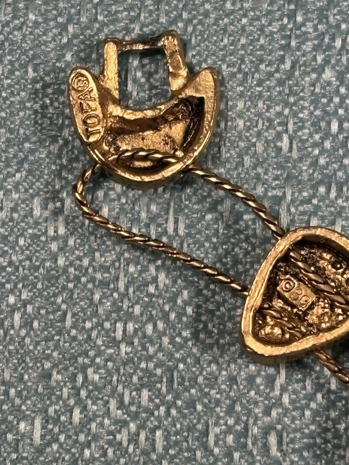 Vintage 1990’s TOFA Baseball Theme Bracelet Charms Gold Tone Made In Korea