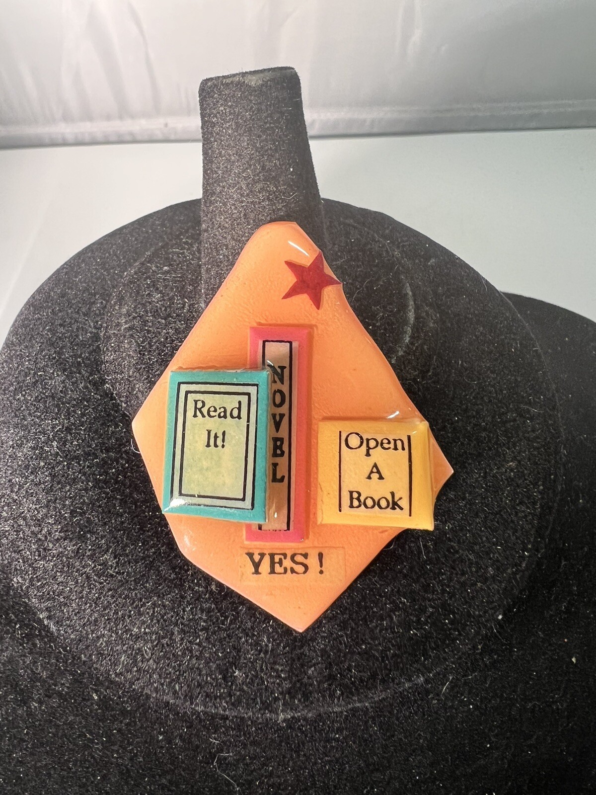 Book Pins by Lucinda Read It? Novel Open a Book Yes! Brooch Pin