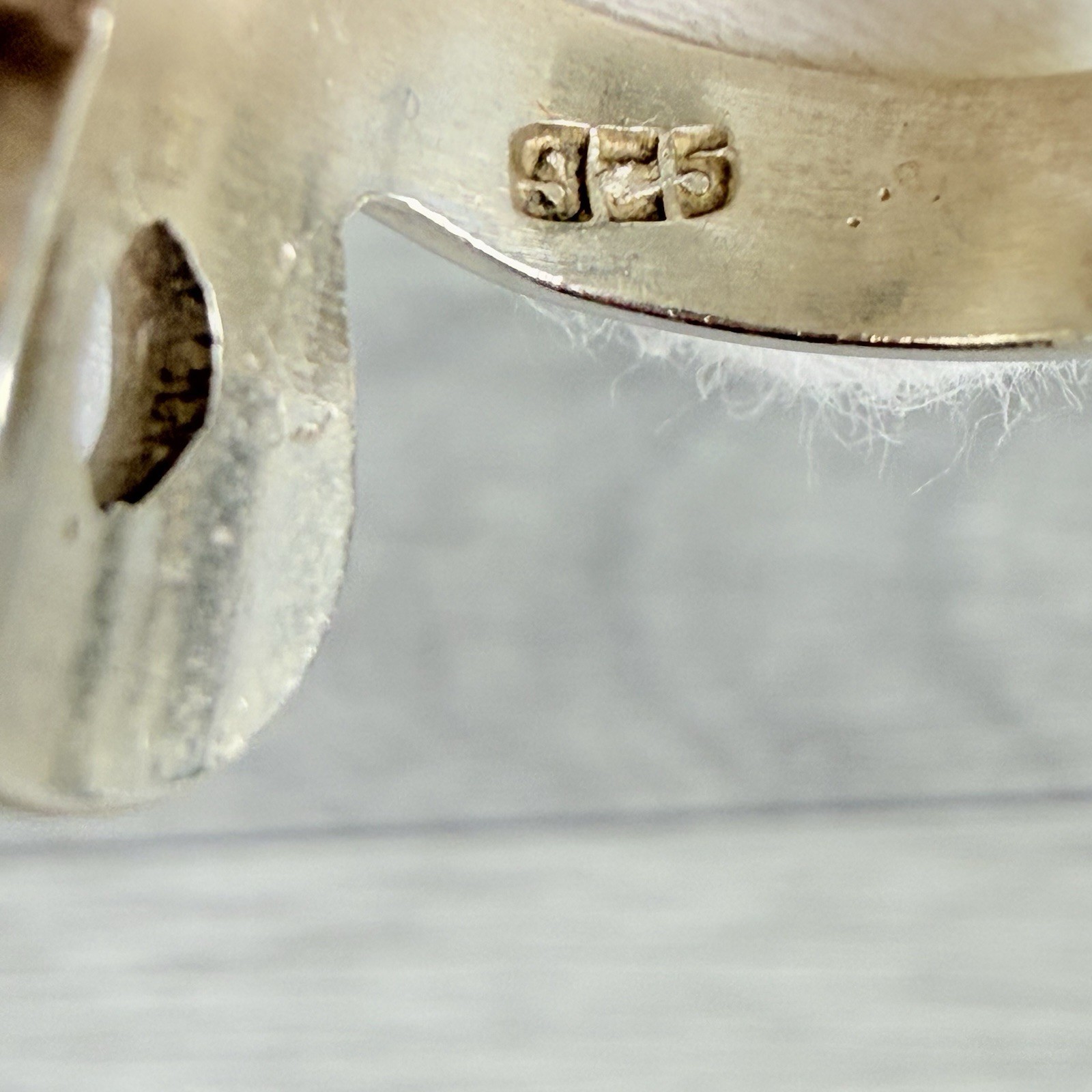 Vintage Sterling Silver Mexico Modernist Nile Cross Ankh Key of Life Ring 5.5
