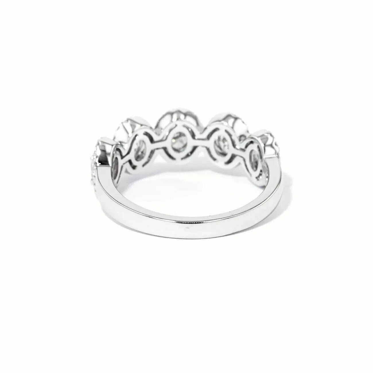 1.36CT Oval Cut Lab Created Diamond Wedding Bridal 14Ct White Gold Finish Ring