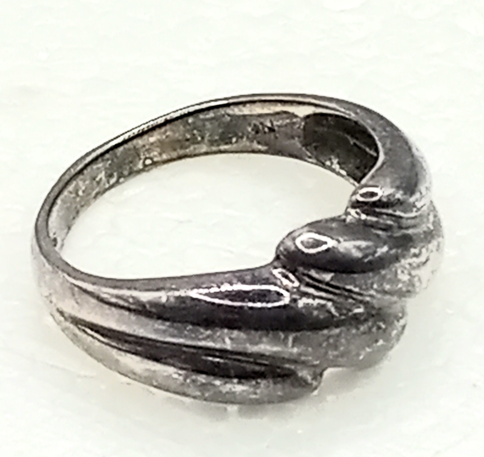 Vintage Womens Sterling Silver Ring, Size 8, Nickel Free, 1960s