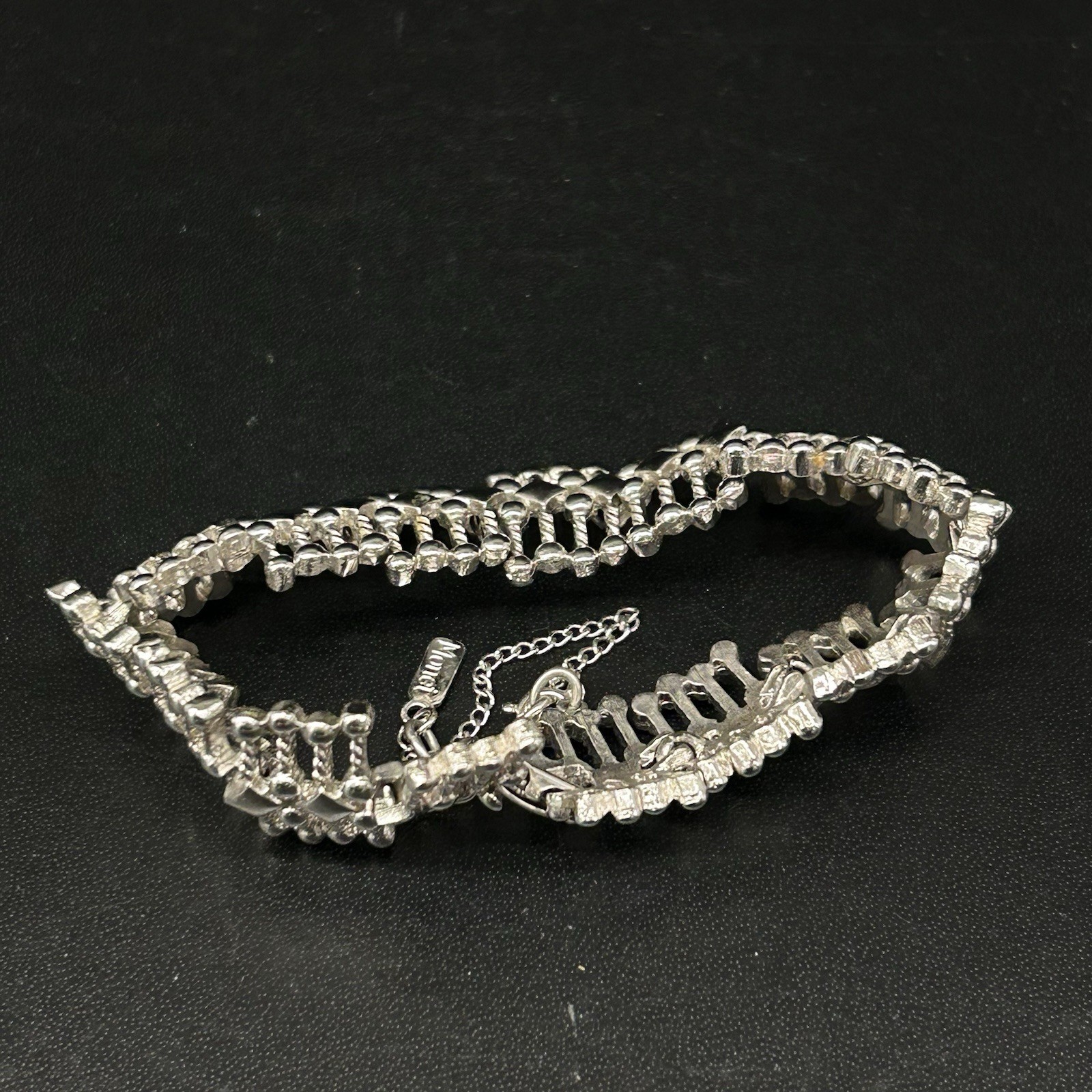 Vintage Monet Atomic Burst Bracelet, Silver Tone