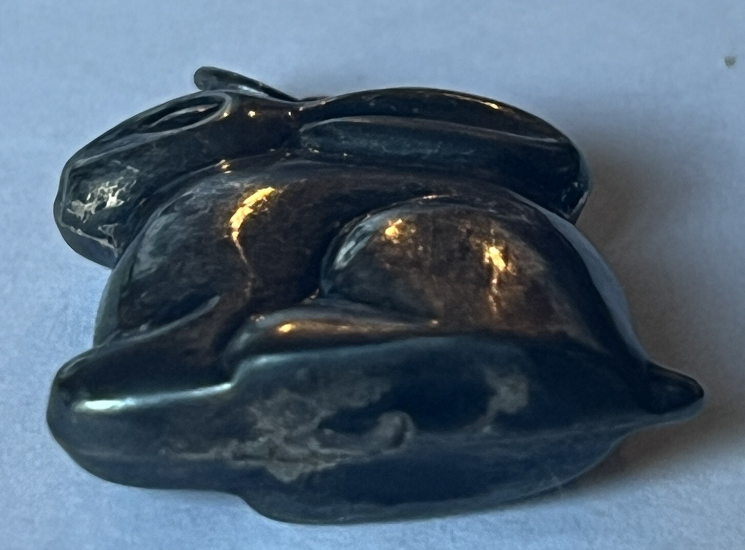 Vintage Sterling Silver Rabbit Charm Pendant