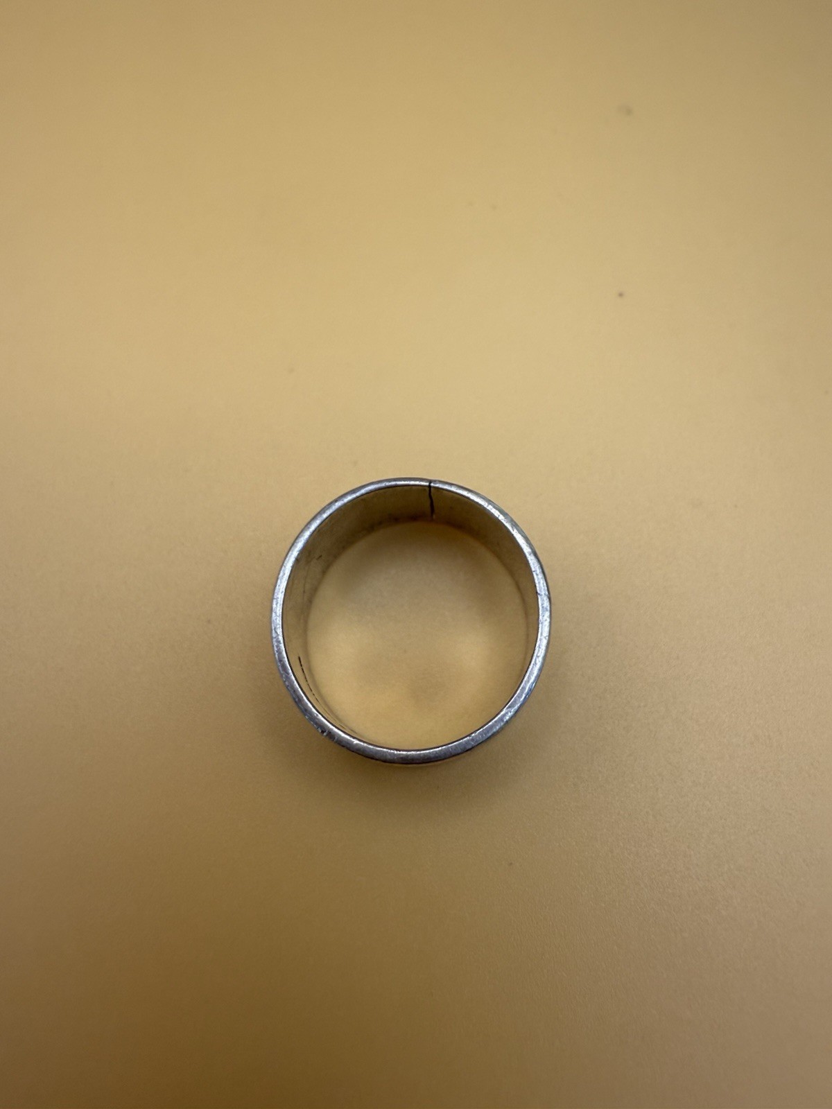 Vintage Ed Levin Art Nouveau Embossed Cigar Band Ring Size 6.75