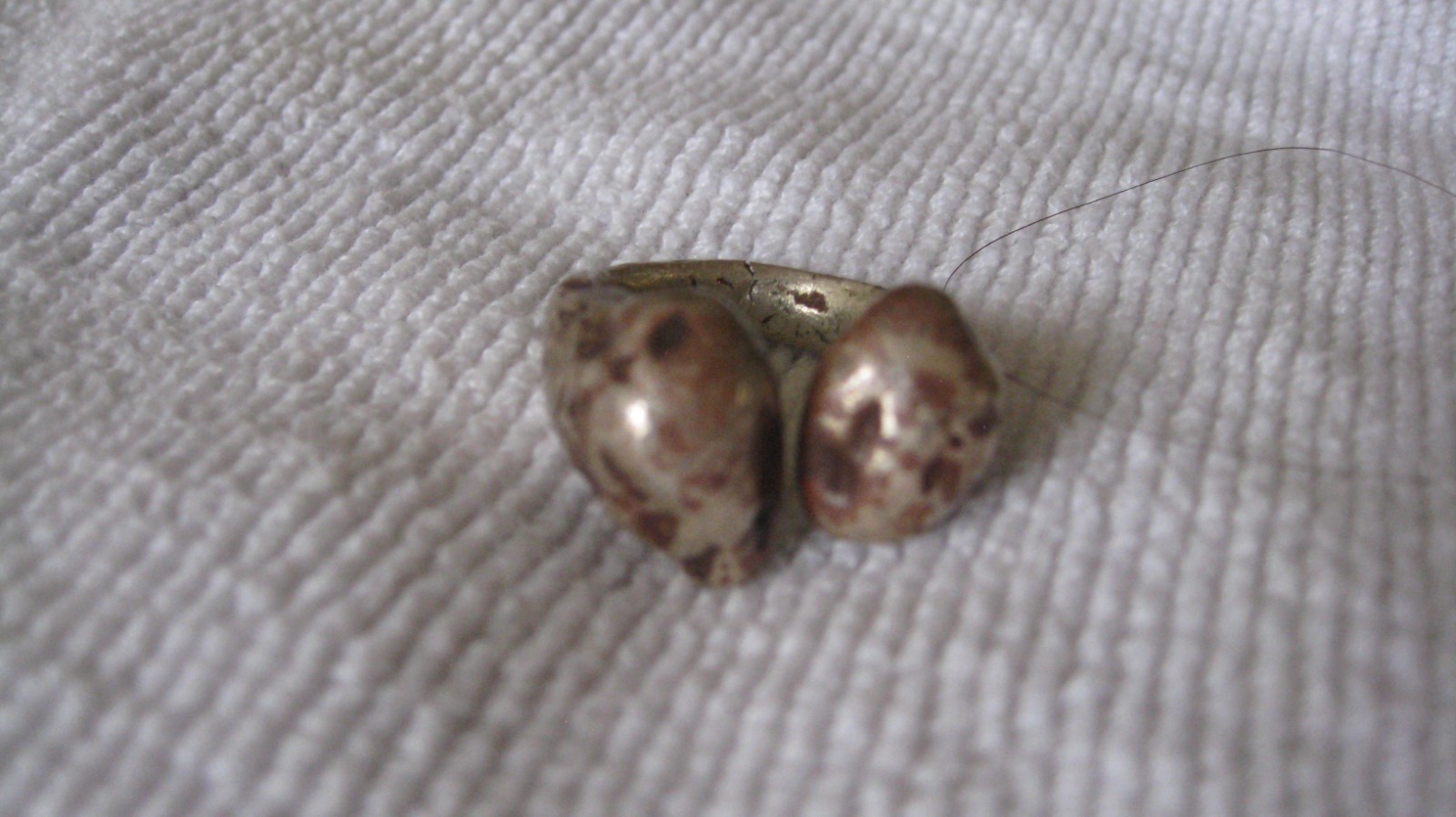Vintage Unkown Metal Artist Hand Made MODERNIST Ring Size 8