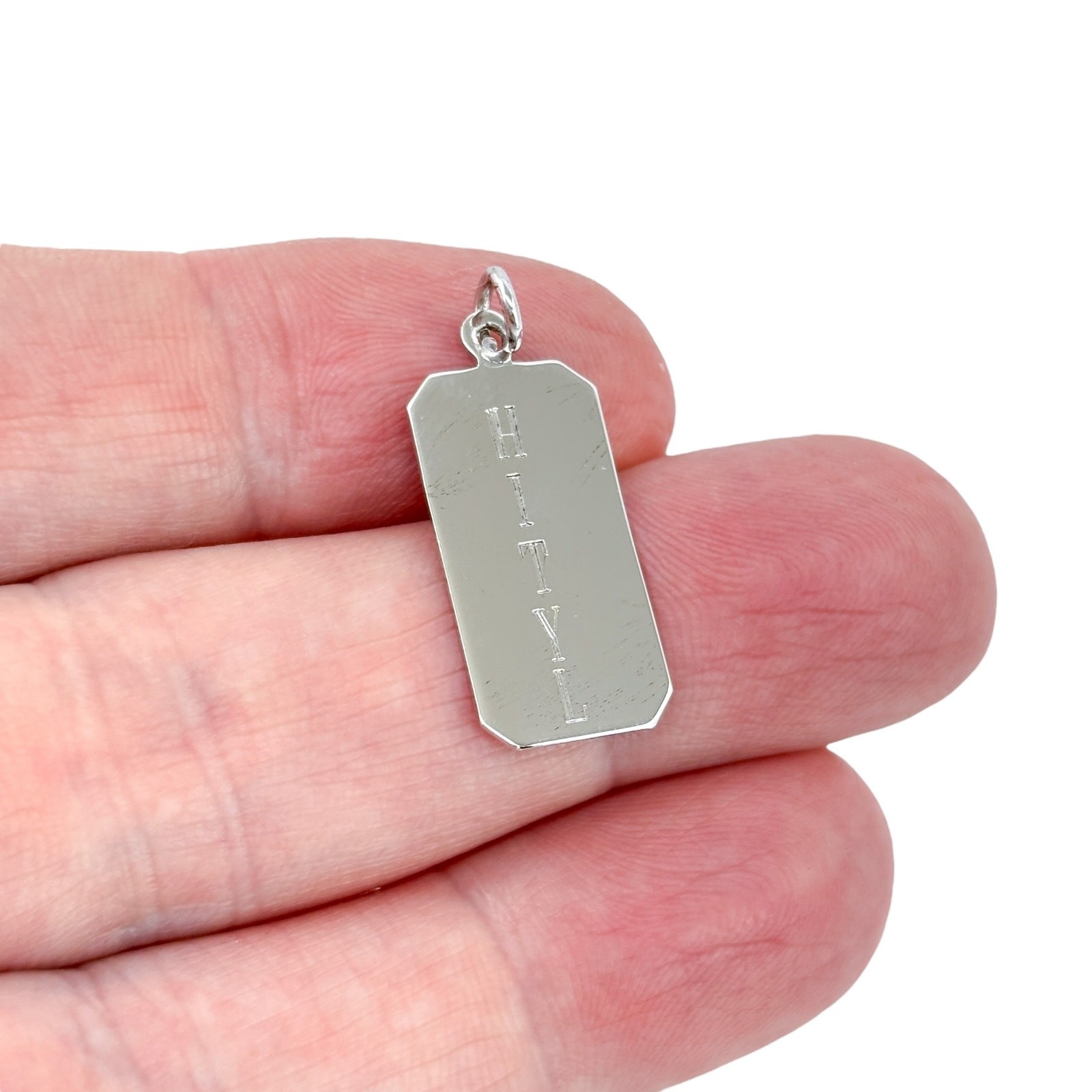 ID Pendant “HITYL” | Vintage Sterling Silver 925