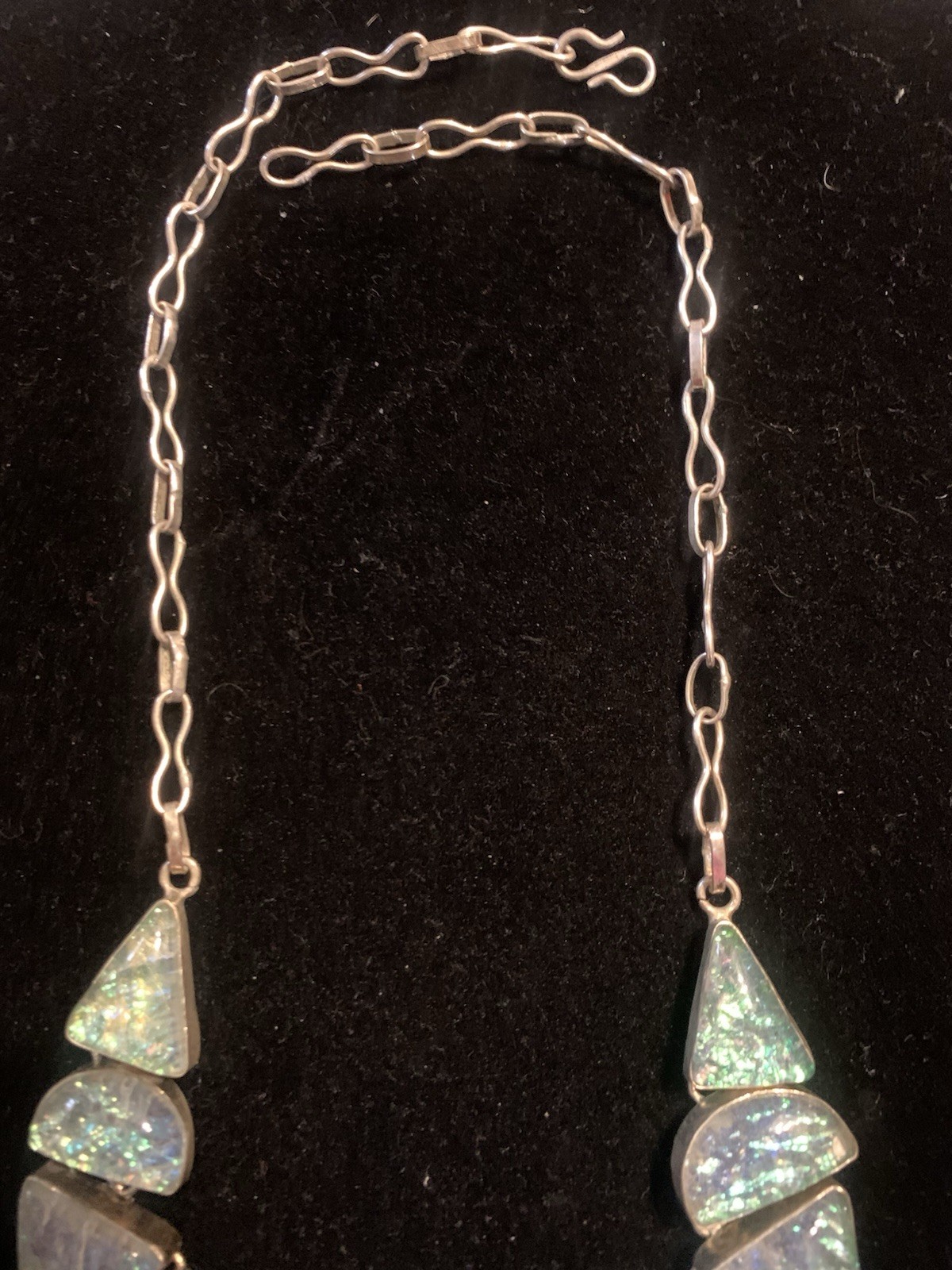 Vintage Beautiful Statement Necklace Marked 925 From India *See Description*