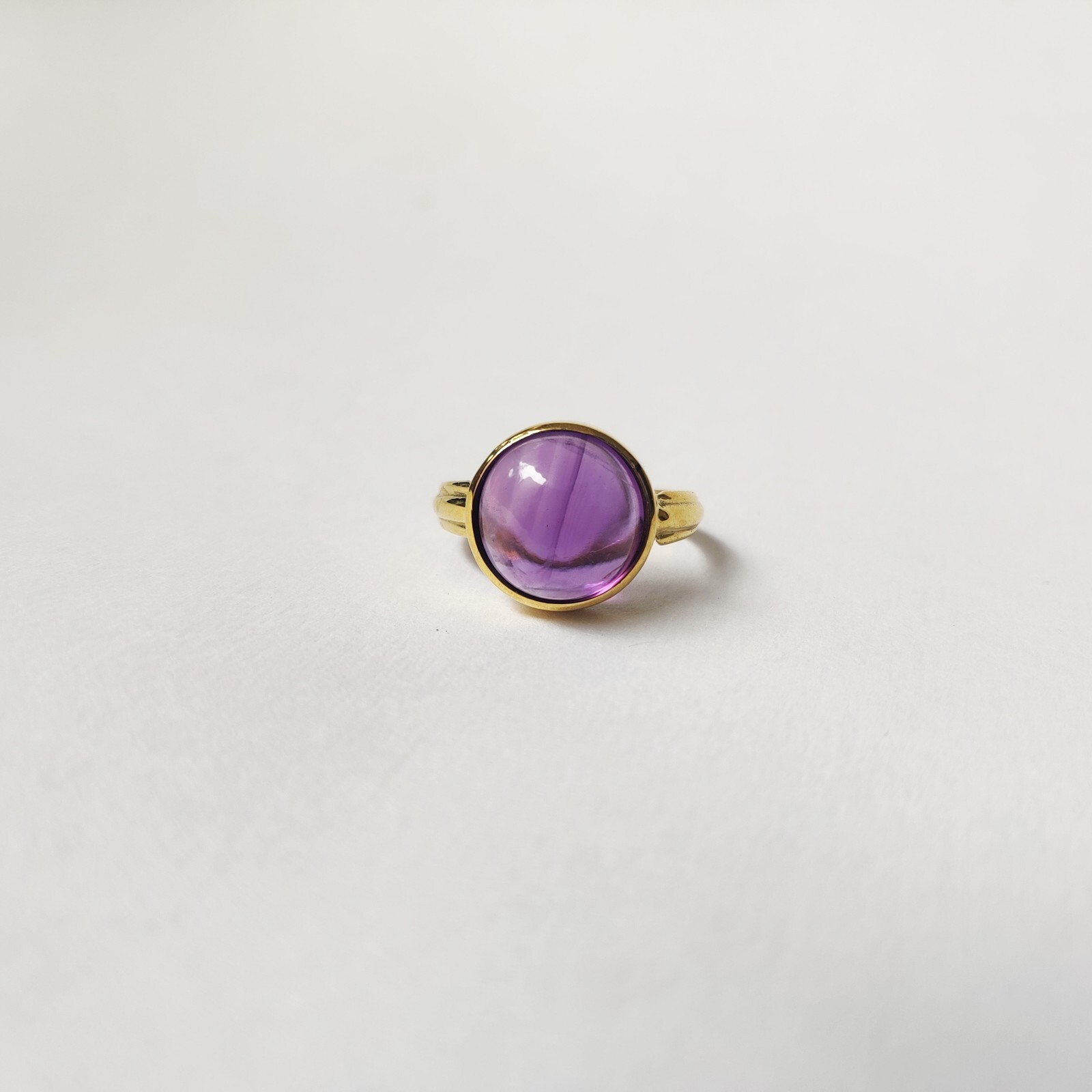 925 Starling Silver Created Amethyst Ring Size 7 Handmade Art And Deco Victorian