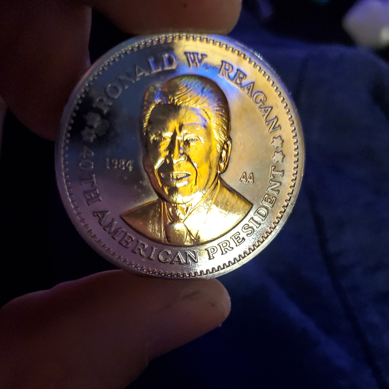 RONALD W REAGAN 40TH PRESIDENT 1984 COMMEMMORATIVE COIN DOUBLE EAGLE ESTATE FIND