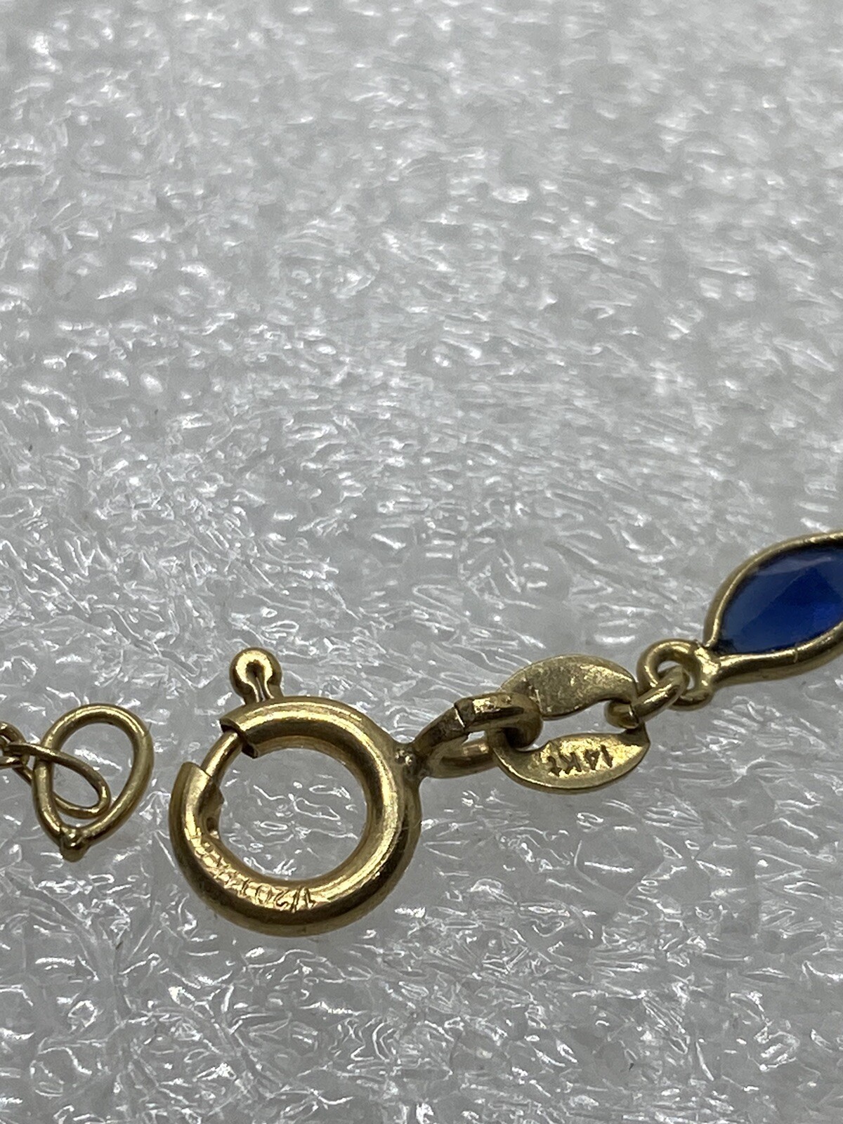 Vintage 14K gold Ruby, Sapphire,Peridot,Amethyst Bracelet