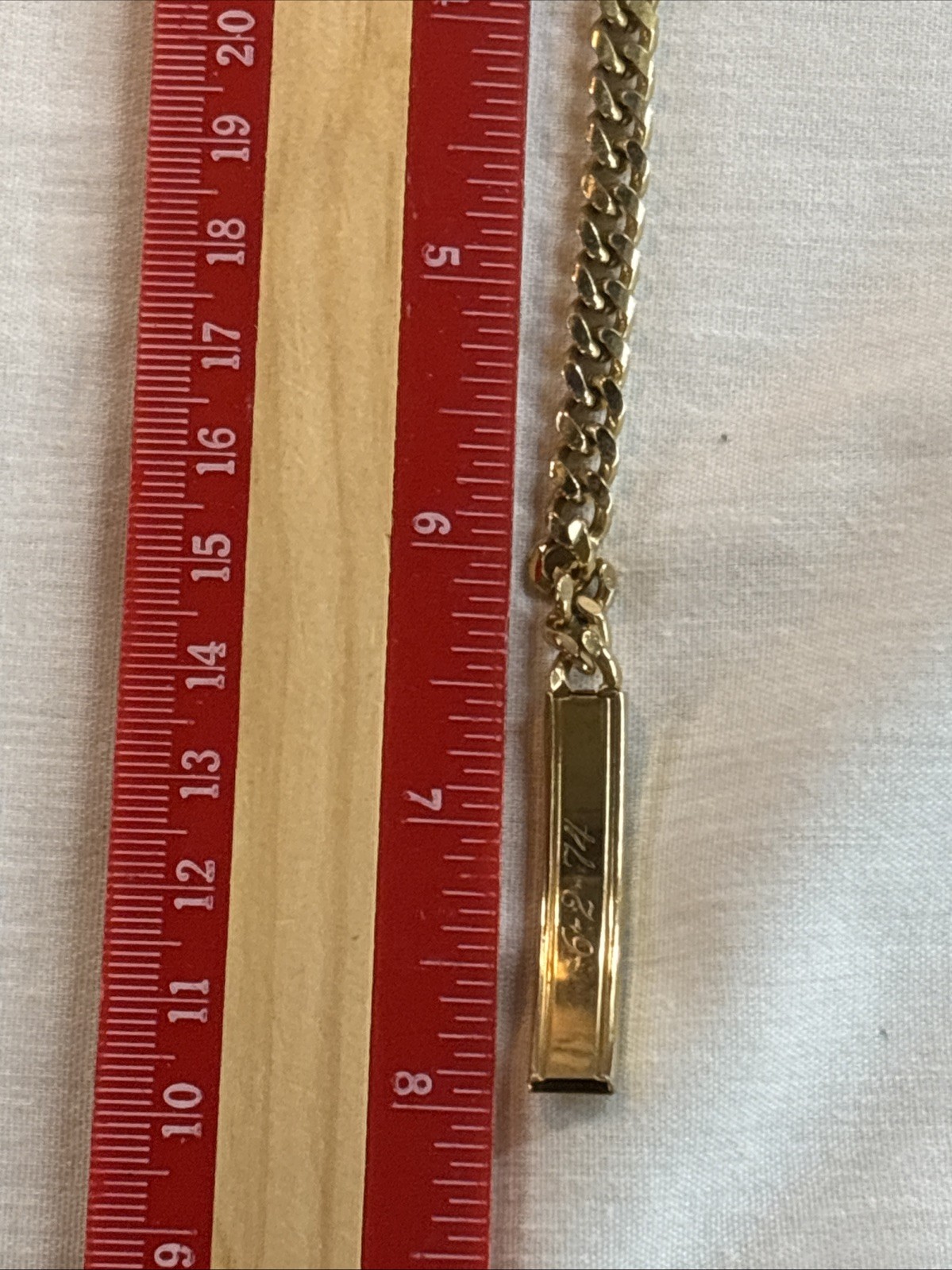Vintage Speidel ID Bracelet “Mickie” Gold tone 8″ Long Fits a 6” Wrist 6-2-74