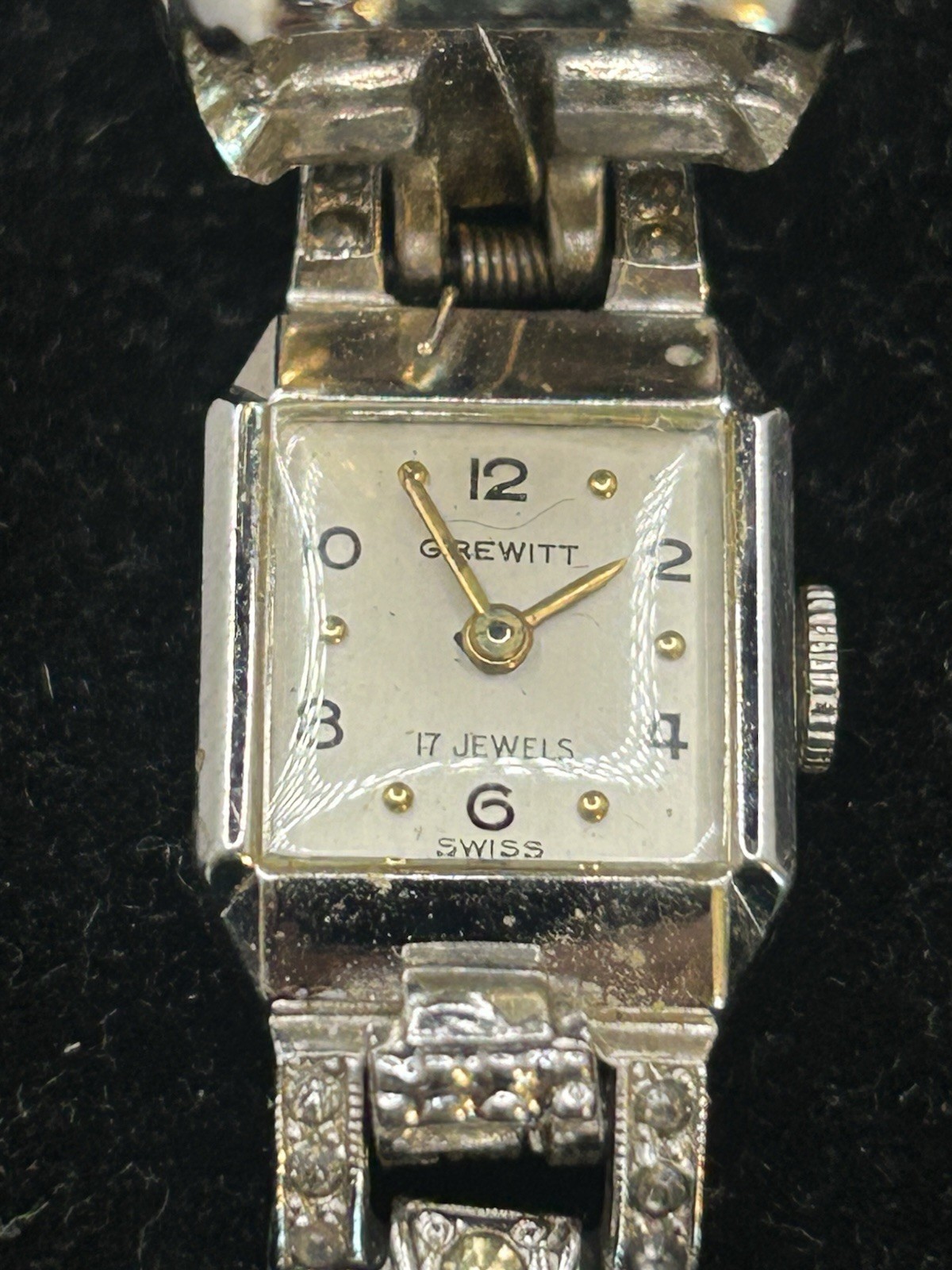 1940’s Grewitt 17 Jewel Ladies Estate Cocktail Watch – RARE