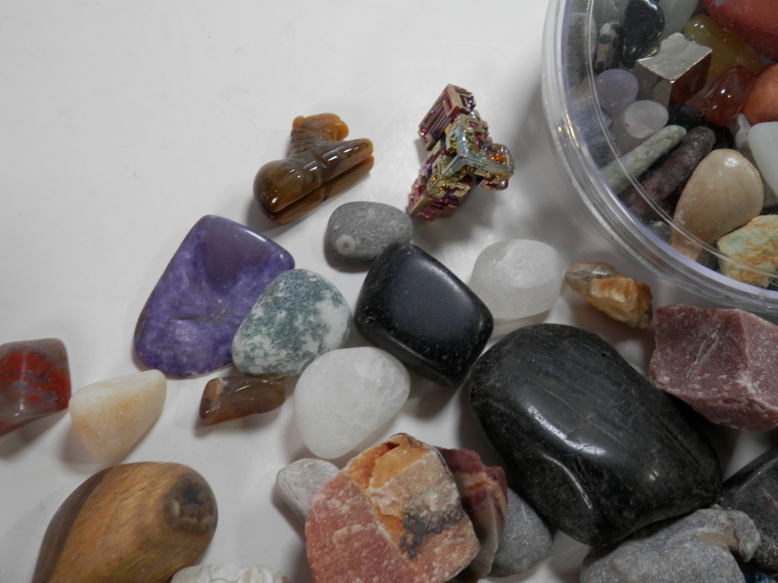 Assorted Gemstone & Agate Rock Lot Polished & Unpolished Loose Multiple Sizes