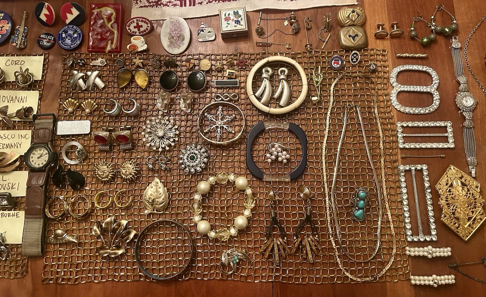 Massive Vintage Jewelry Lot Half Signed Some Silver All Wearable