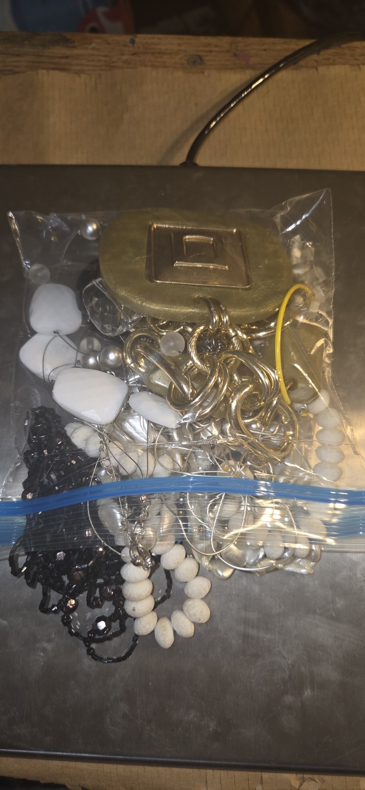 Costume Jewelry Lot Necklaces, Choker, Earrings 1 Lb + Item # 1243