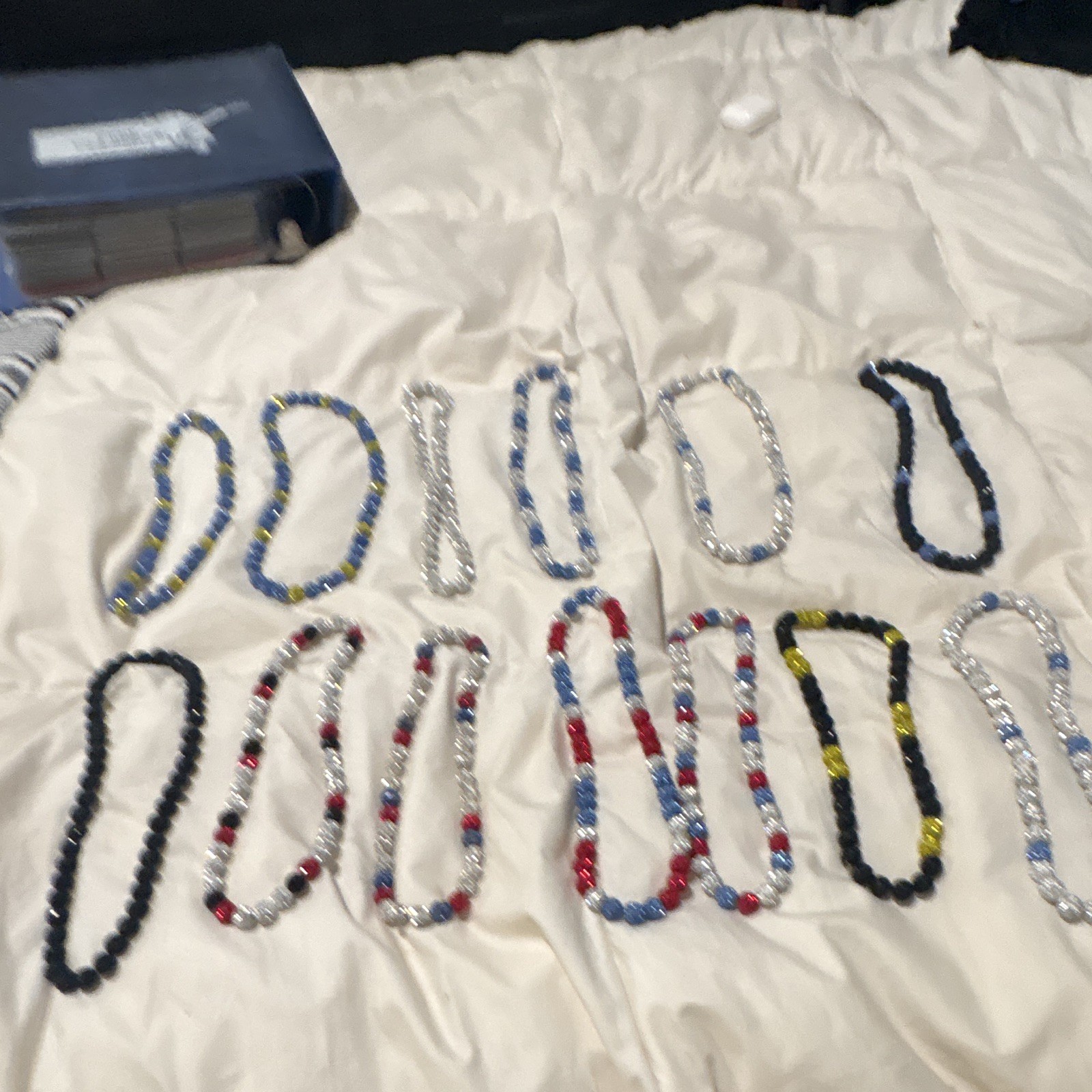 Lot of Assorted Multicolor Beaded Necklace Strands, Beads, Unisex Adults