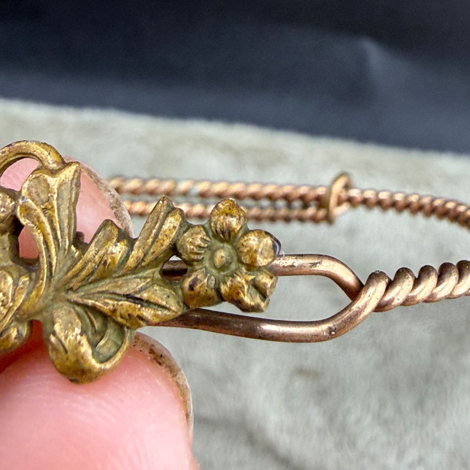 Vintage Gold Filled Engraved Bracelet 6.5”
