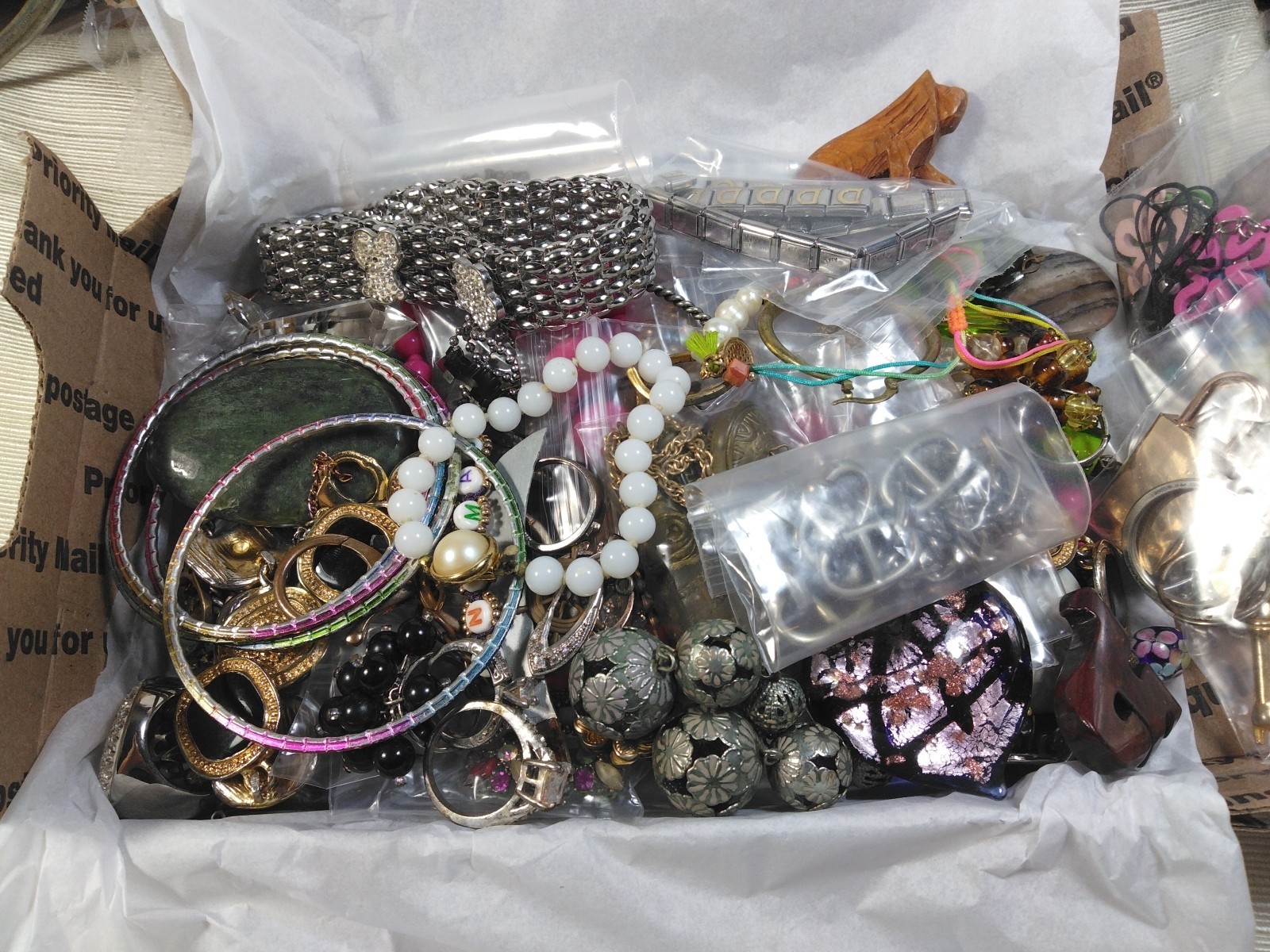 Vtg To Now Junk Jewelry Lot #2 For CRAFTING Or REPAIRS, REPURPOSE, 2.26 Lb USED.