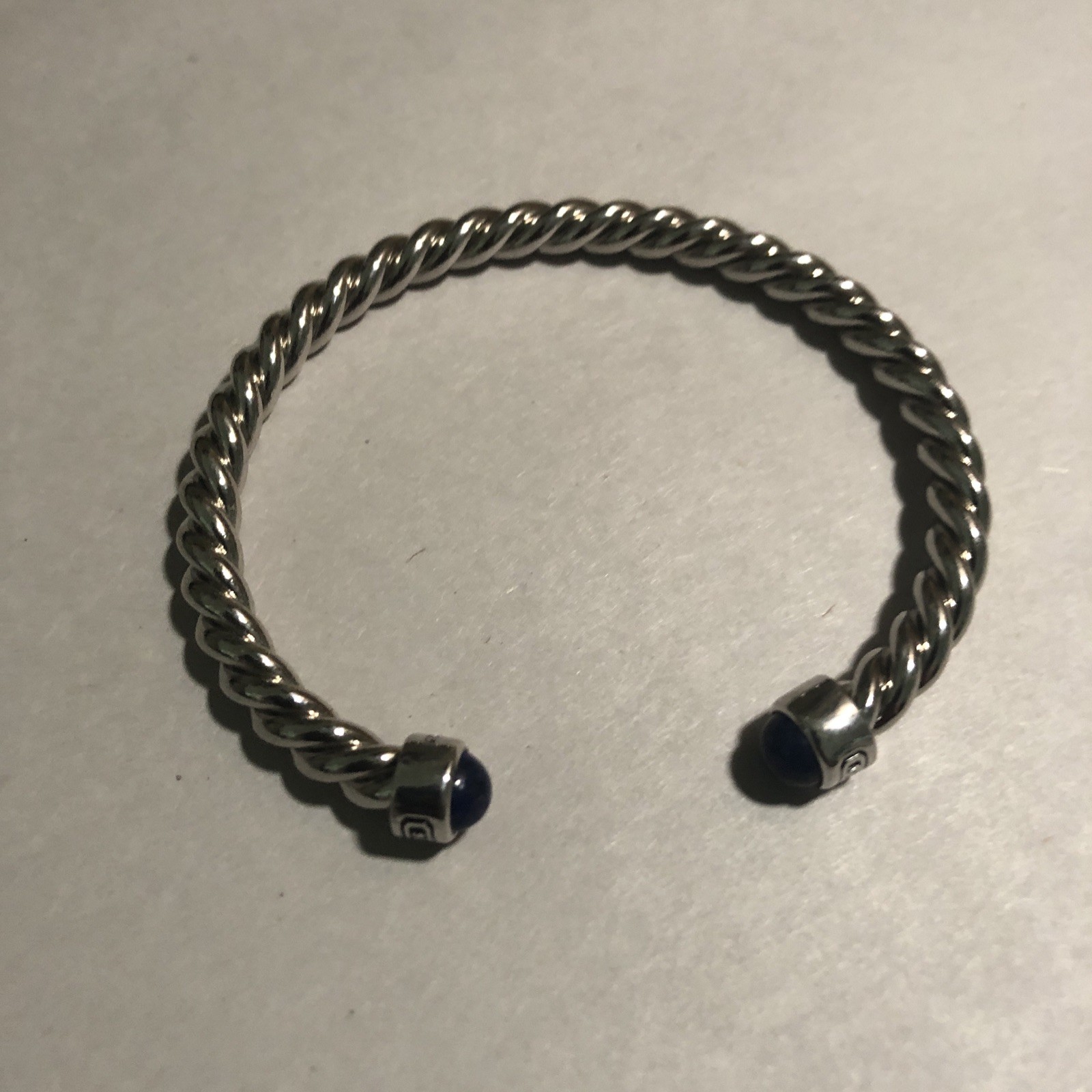 Men’s Vintage Cable Style Sterling Silver cable Bracelet flexable/adjustable