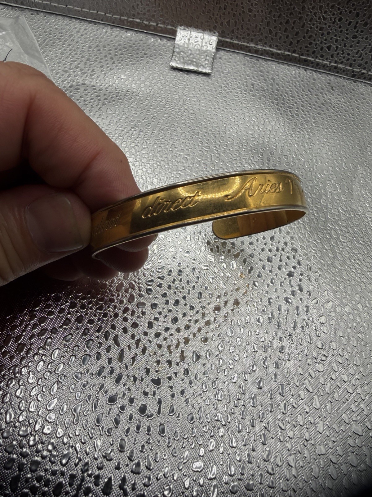 vintage 1979 Avon “Star Signs” Aries zodiac cuff bracelet,