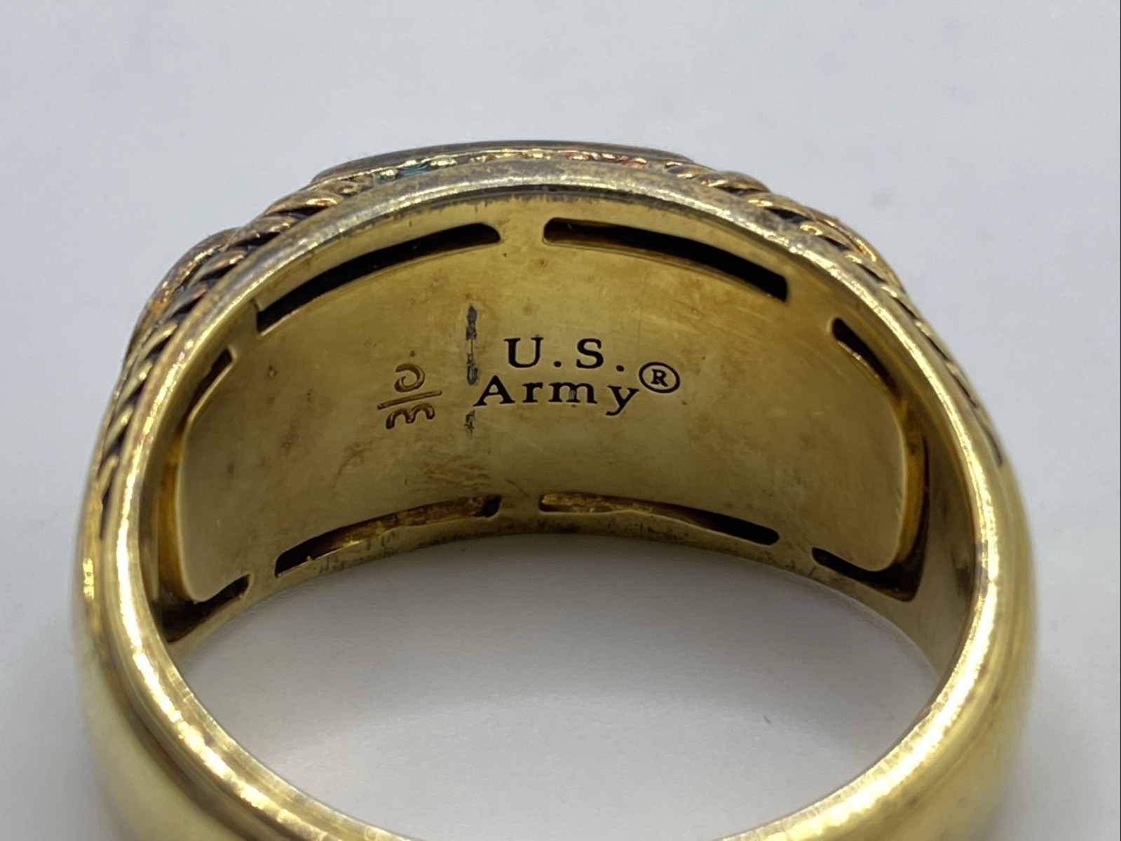 Vintage U.S. Army “Freedom Isn’t Free” Patriot Ring Sz11 10.3g