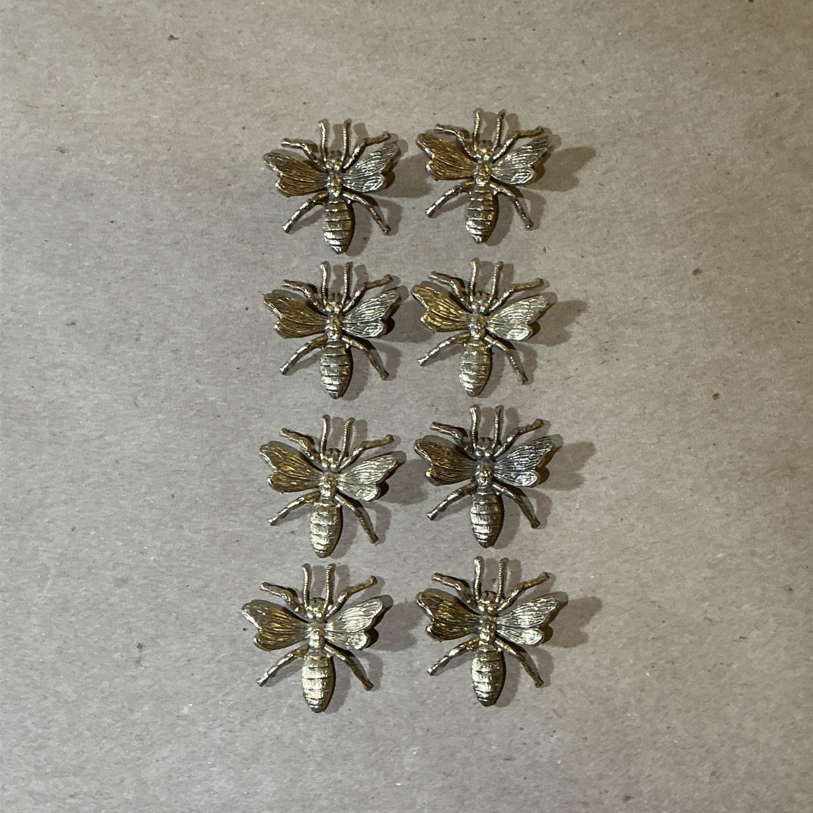 Group Of 8 Vintage Gold Finished Wasp/Bee Jewelry Pieces As Is INV-AT08