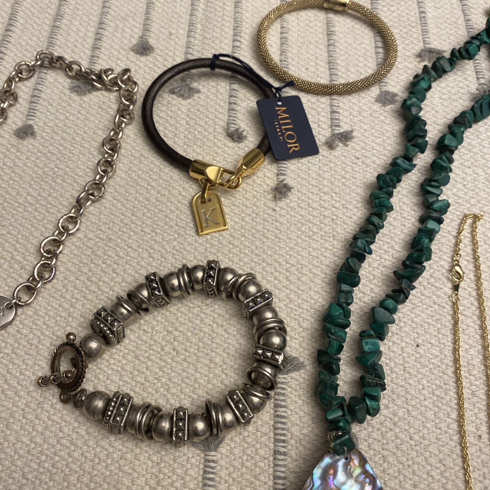 DESIGNER Vintage & Contemporary Jewelry Lot Most SIGNED Sterling 10k MOP
