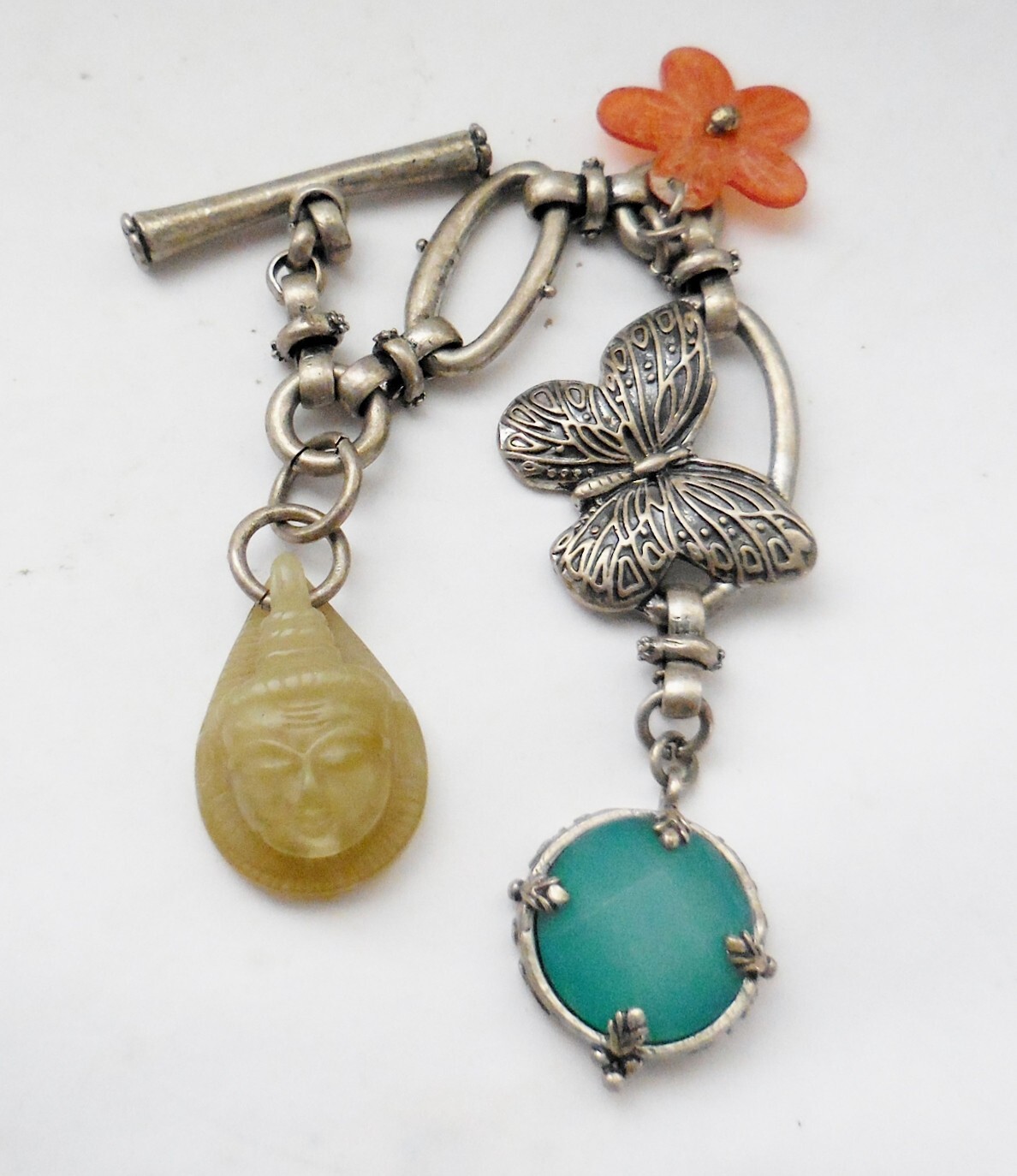 VINTAGE LUCKY BRAND CHAIN WITH CHARMS BEAUTIFUL DESIGN