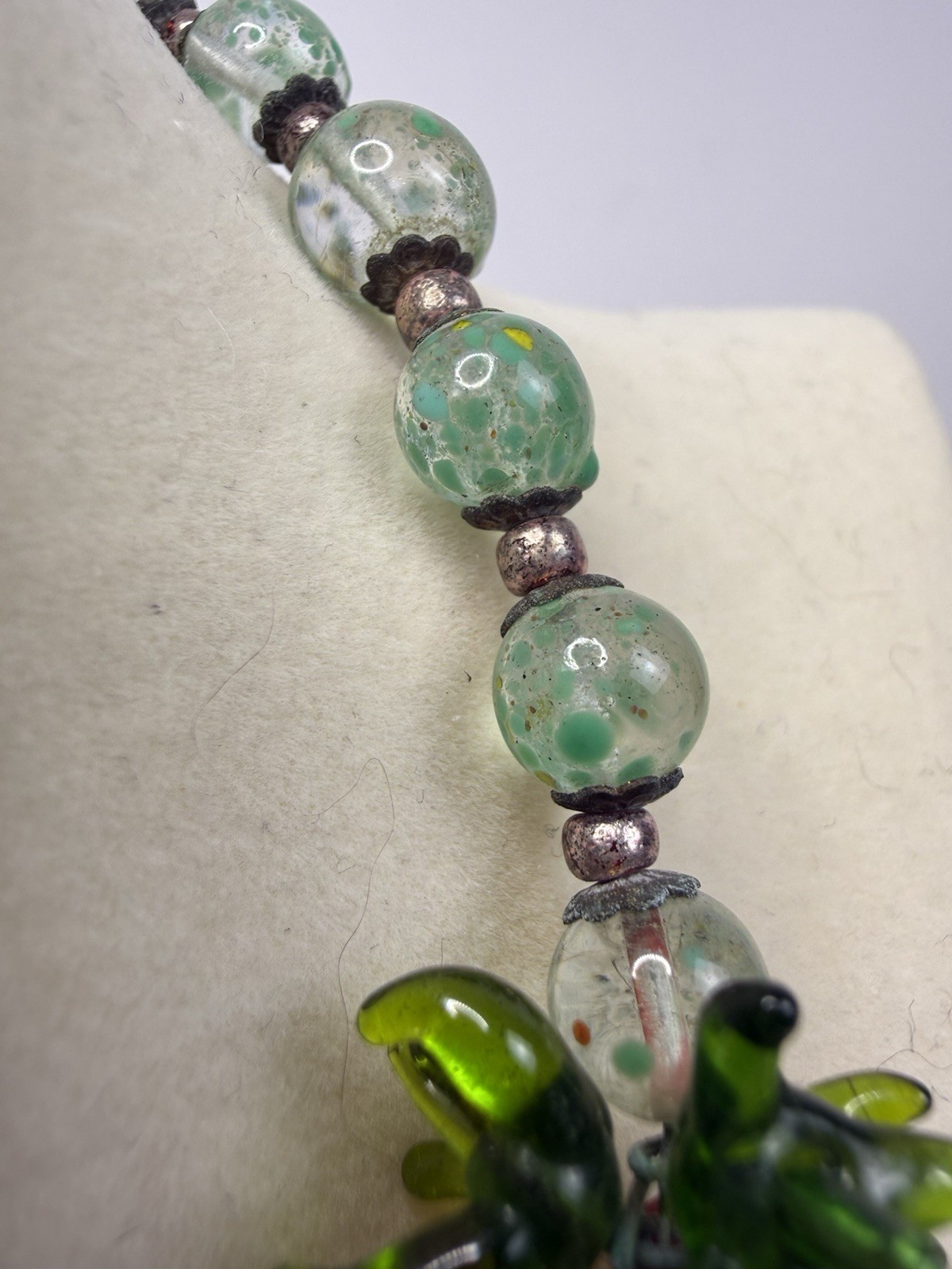 Vintage 1950’s Venetian Murano Glass Multi Color FRUIT SALAD Cluster Necklace